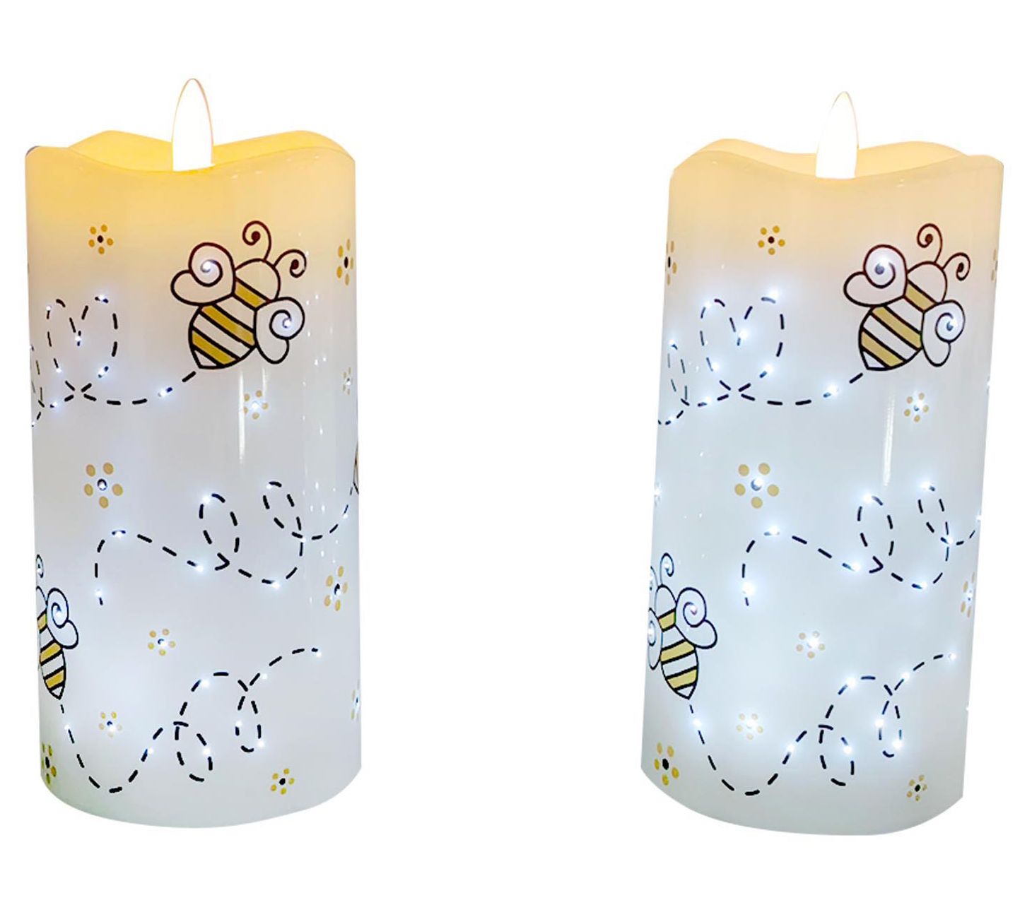 Temp-tations Special Edition Set of (2) 6" Fiberoptic Candles