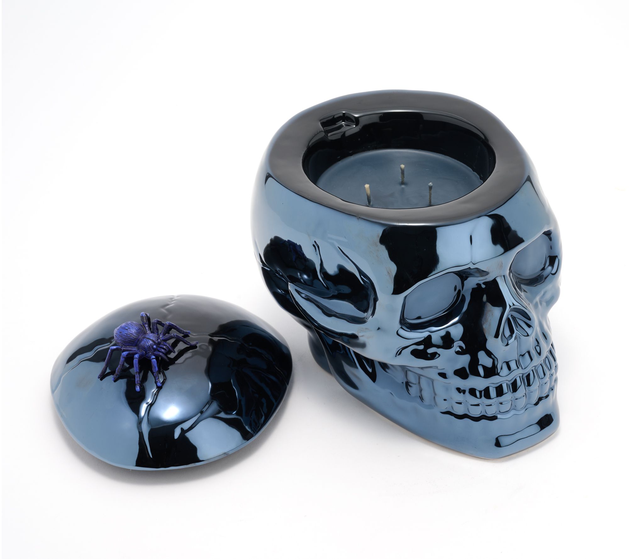 HomeWorx by Slatkin + Co. 14oz Vampire Venom Skull Candle - QVC.com