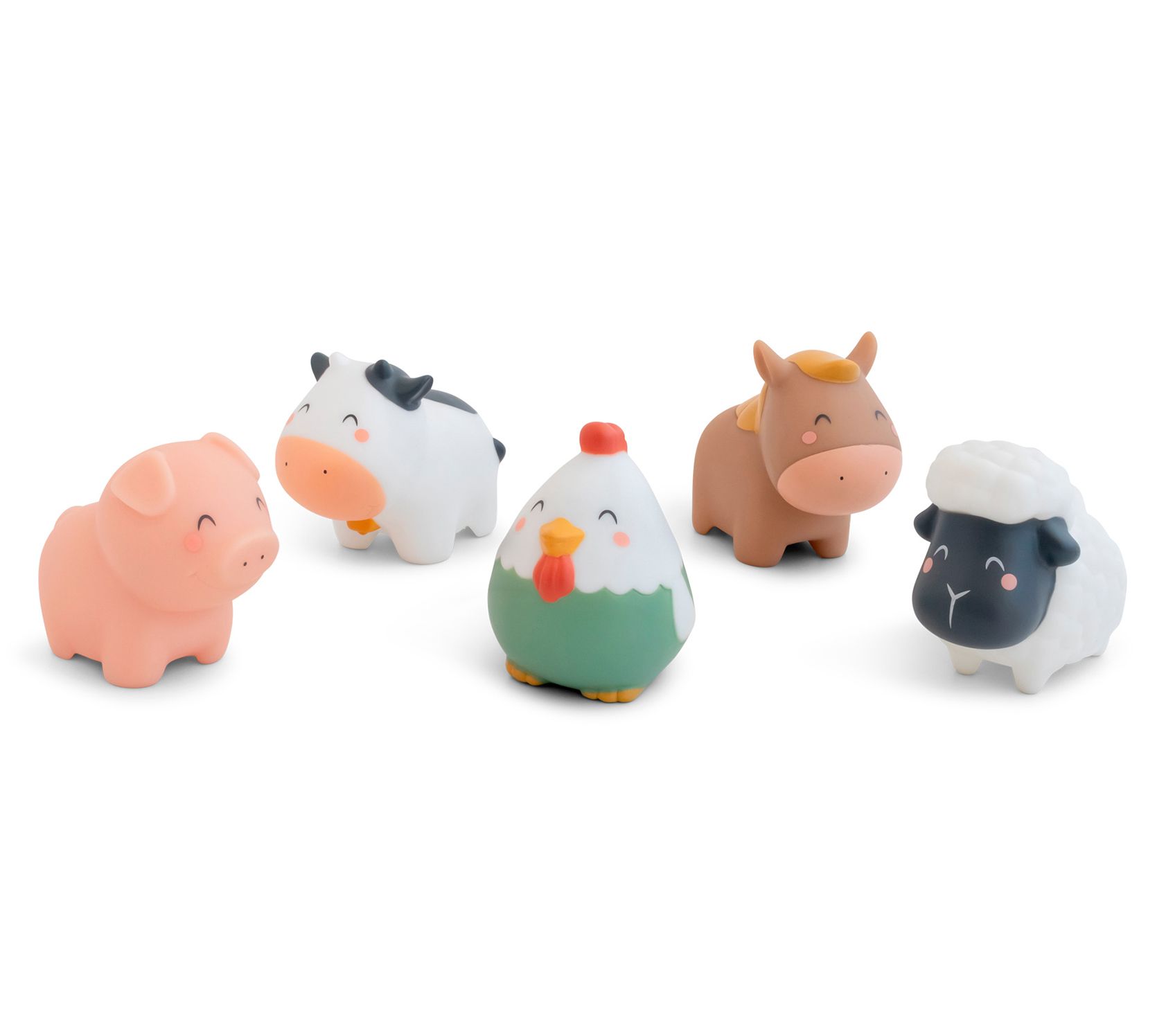 Saro Funny Farm Bath Toys 5 Piece Set