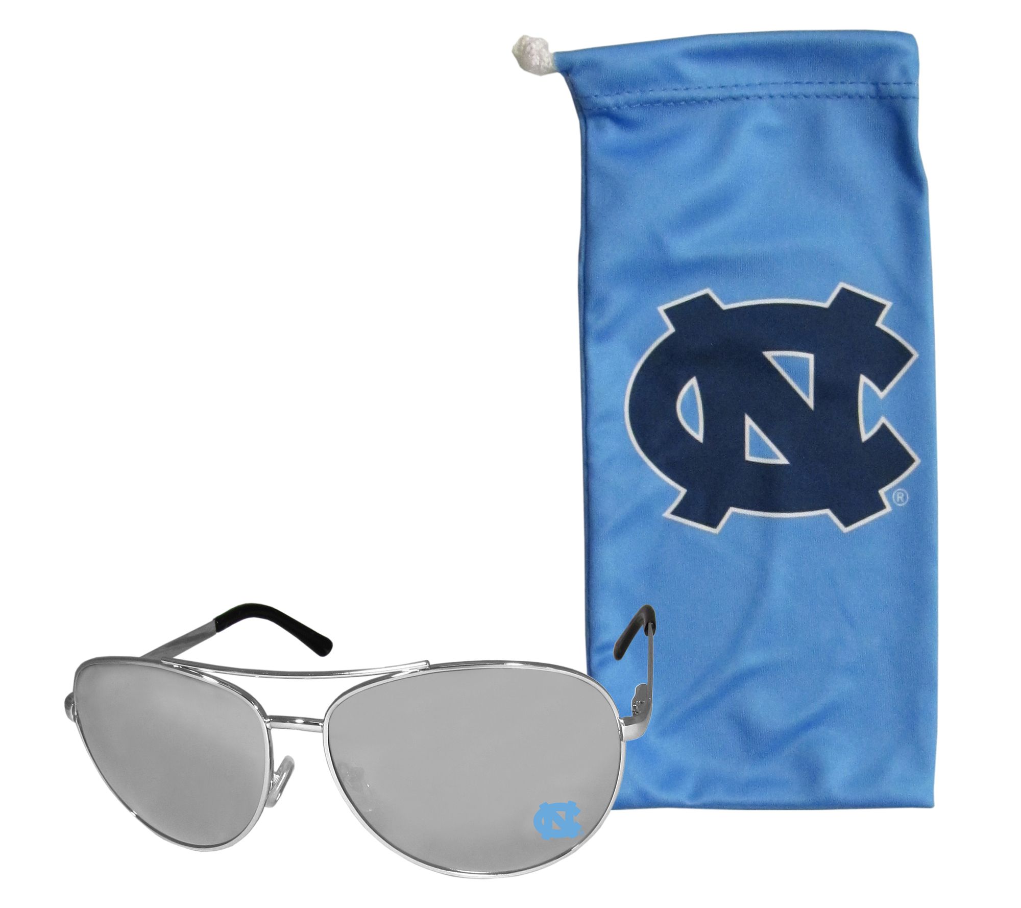 Siskiyou Sports College Aviator Sunglass and Bag Set
