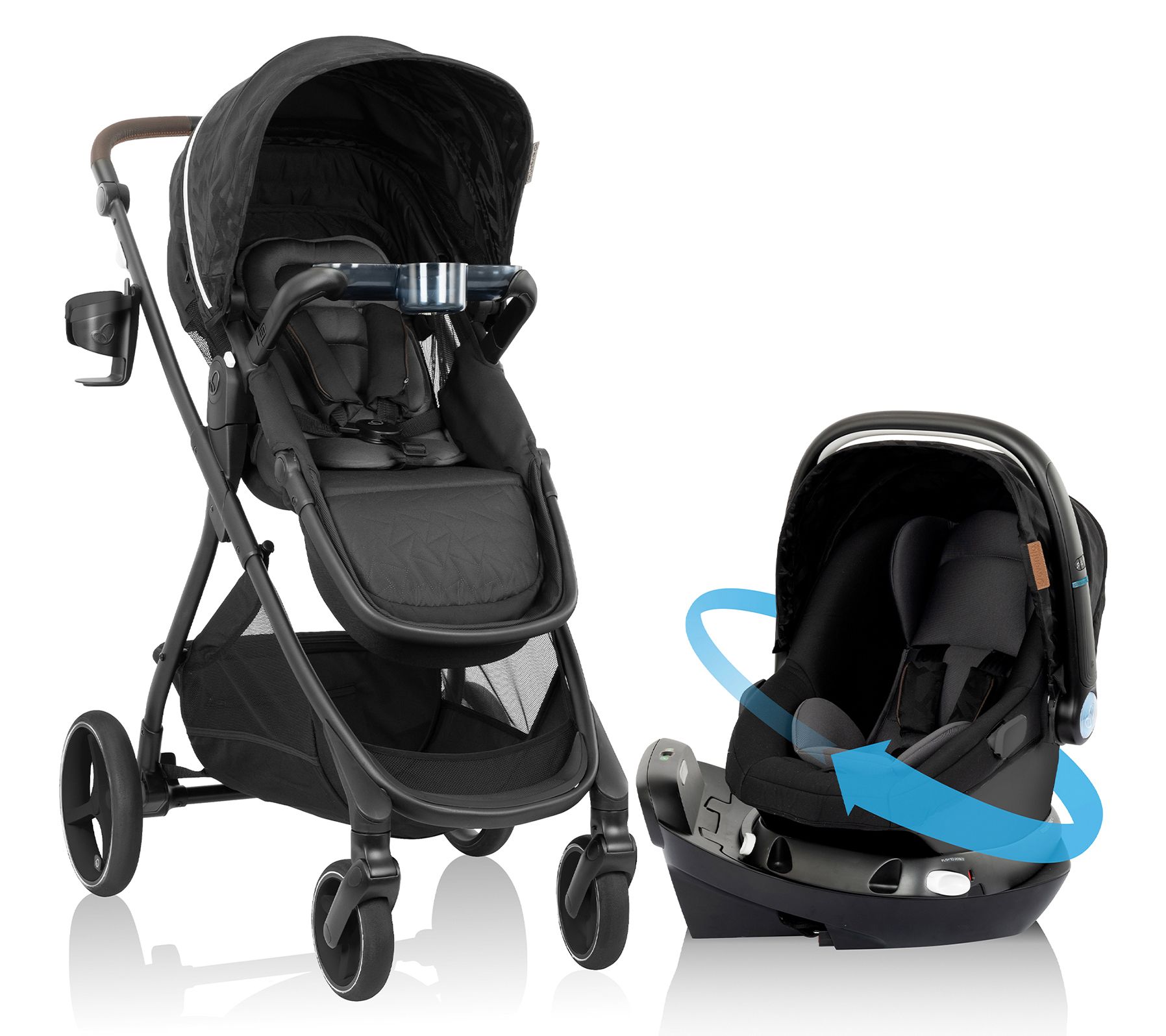 Evenflo Shyft Intuiti+ Travel System featuring Revolve180 Lite