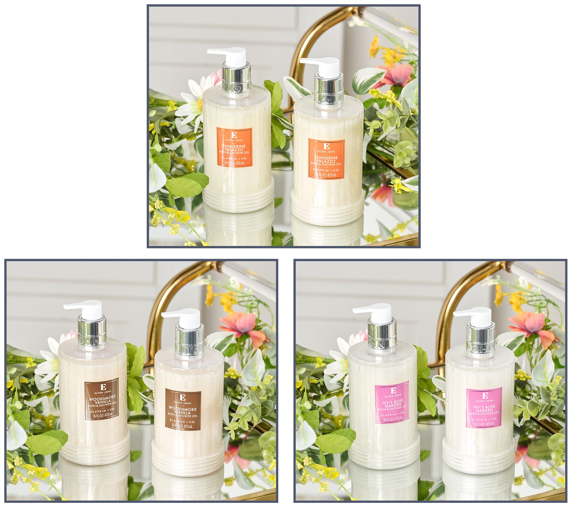 Elton John x Slatkin + Co. Set of (2) 16oz Body Wash