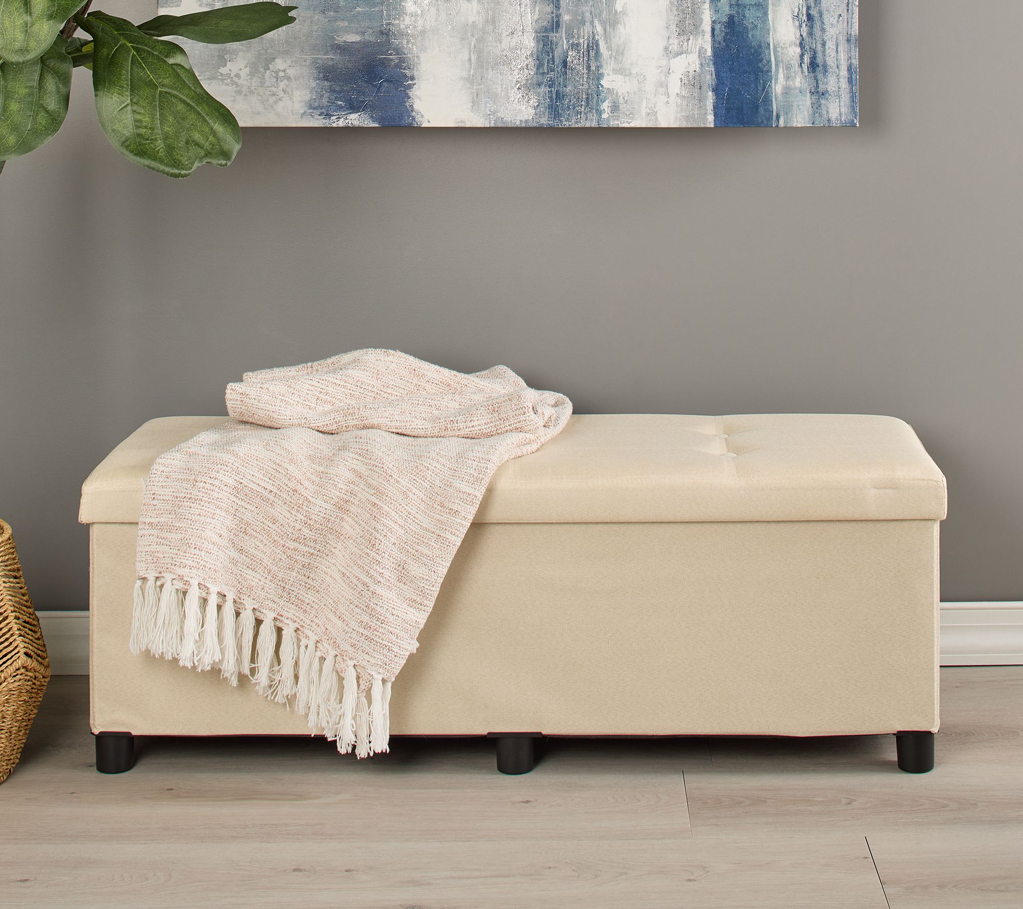Home Reflections Collapsible Storage Bench