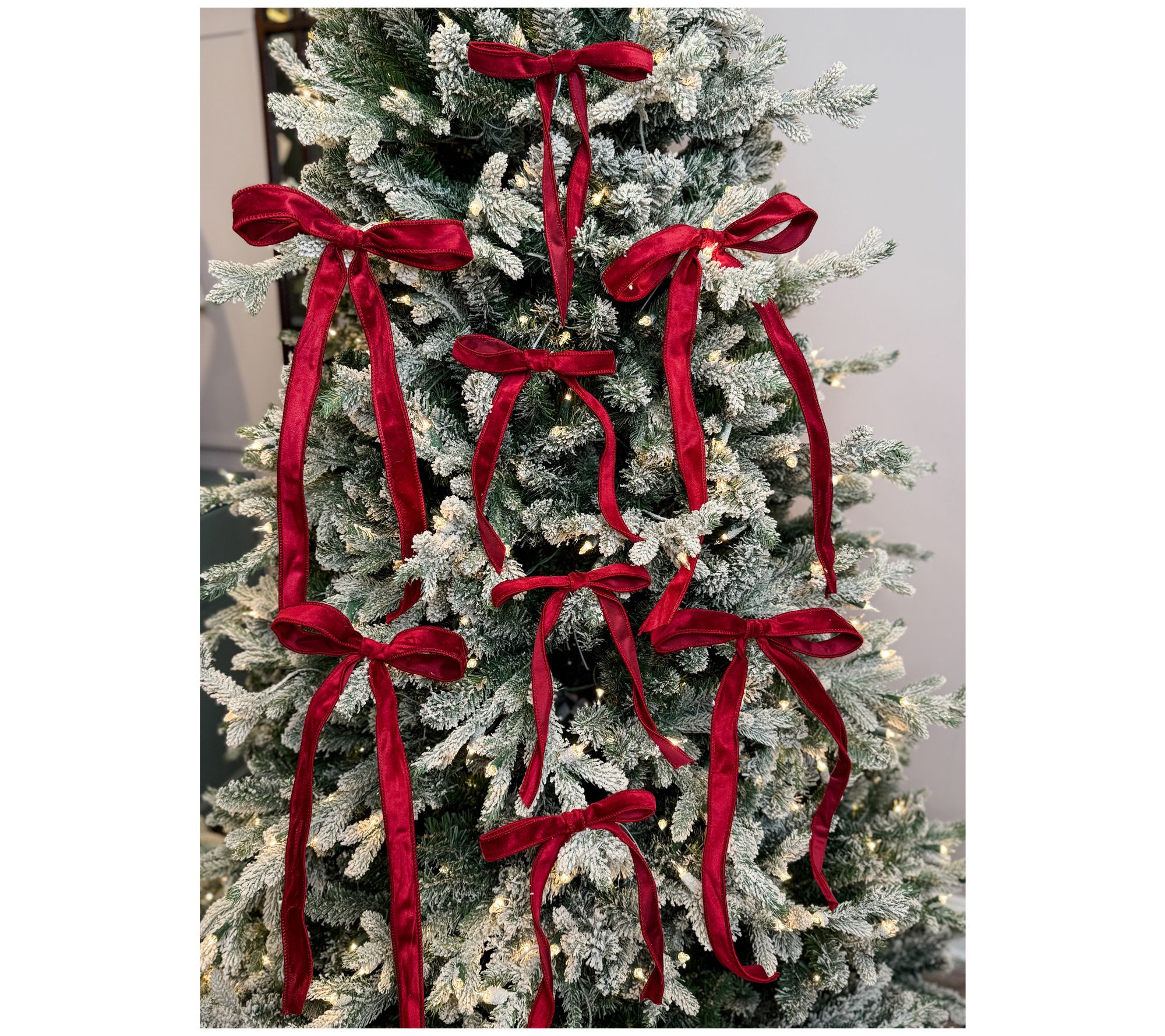 "As Is" Simply Stunning Set of 8 Velvet Bow Clips by Janine Graff