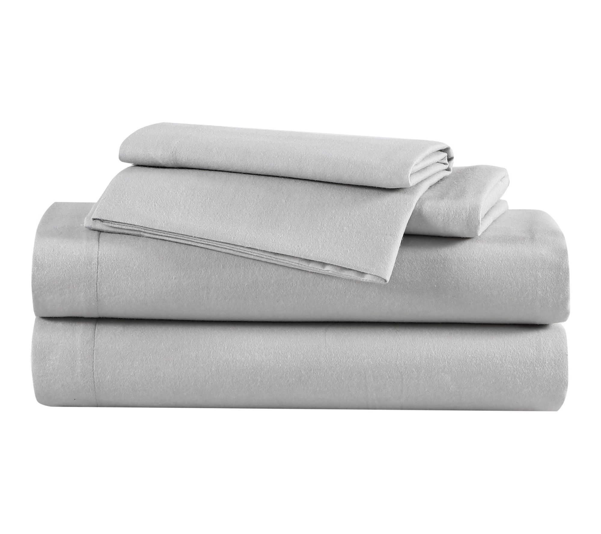 Eddie Bauer Solid Grey Cotton Full Sheet Set