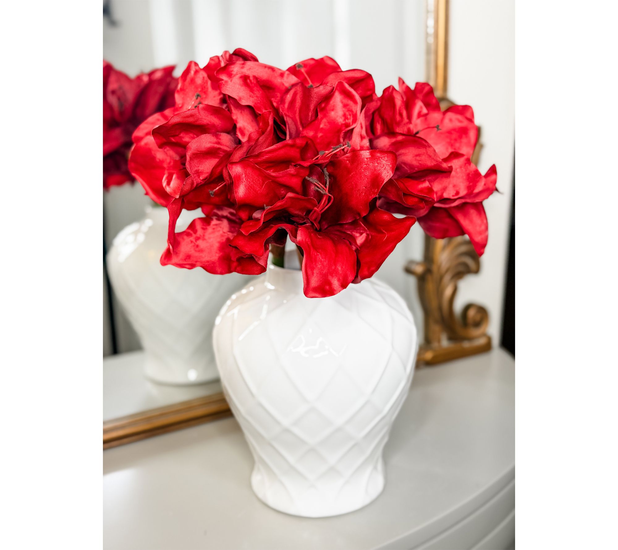 Simply Stunning S/3 Fresh Cut Faux Amaryllis Flowers by Janine Graff
