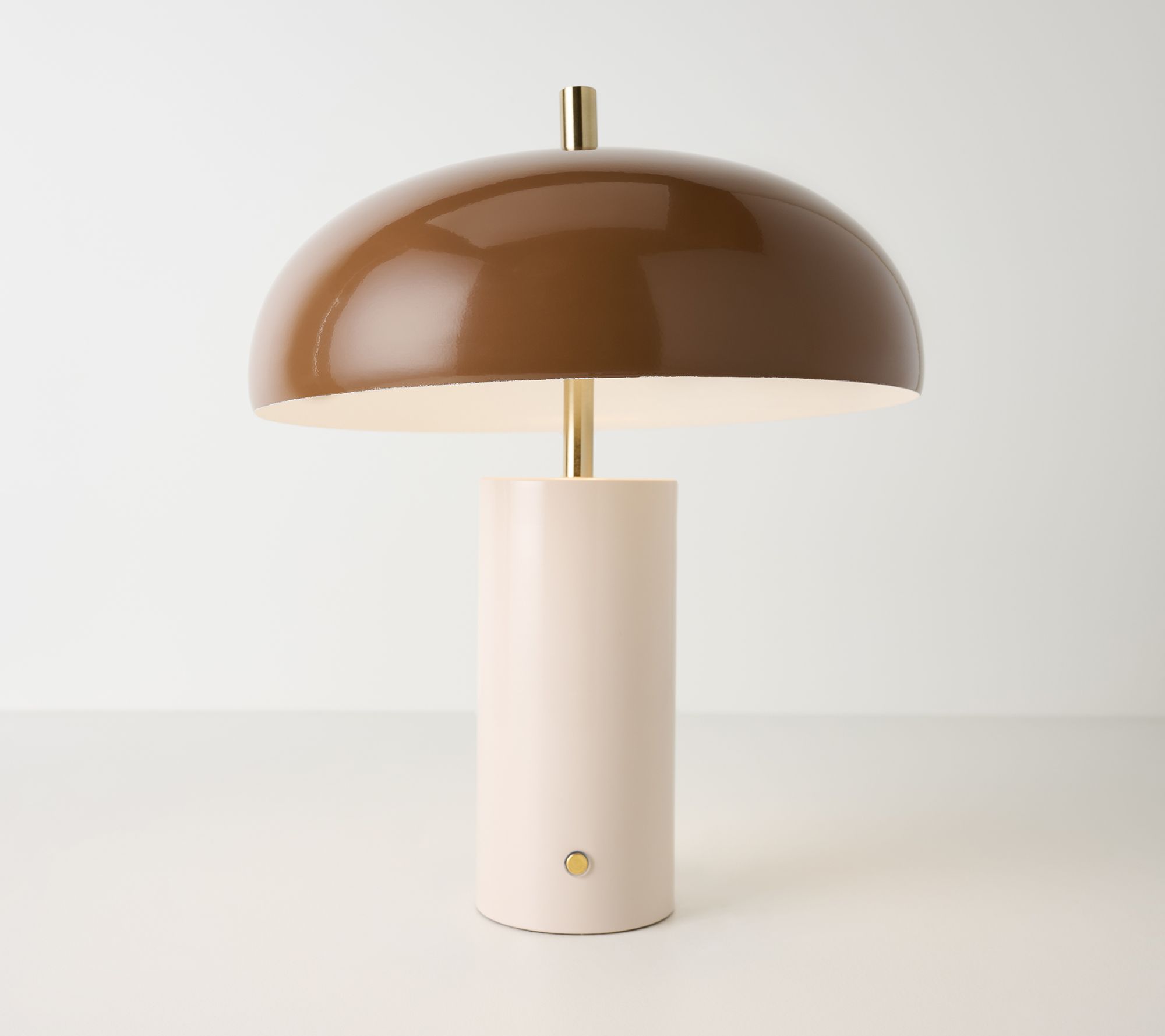 LOGO Home by Lori Goldstein USB Glass & Metal Table Lamp