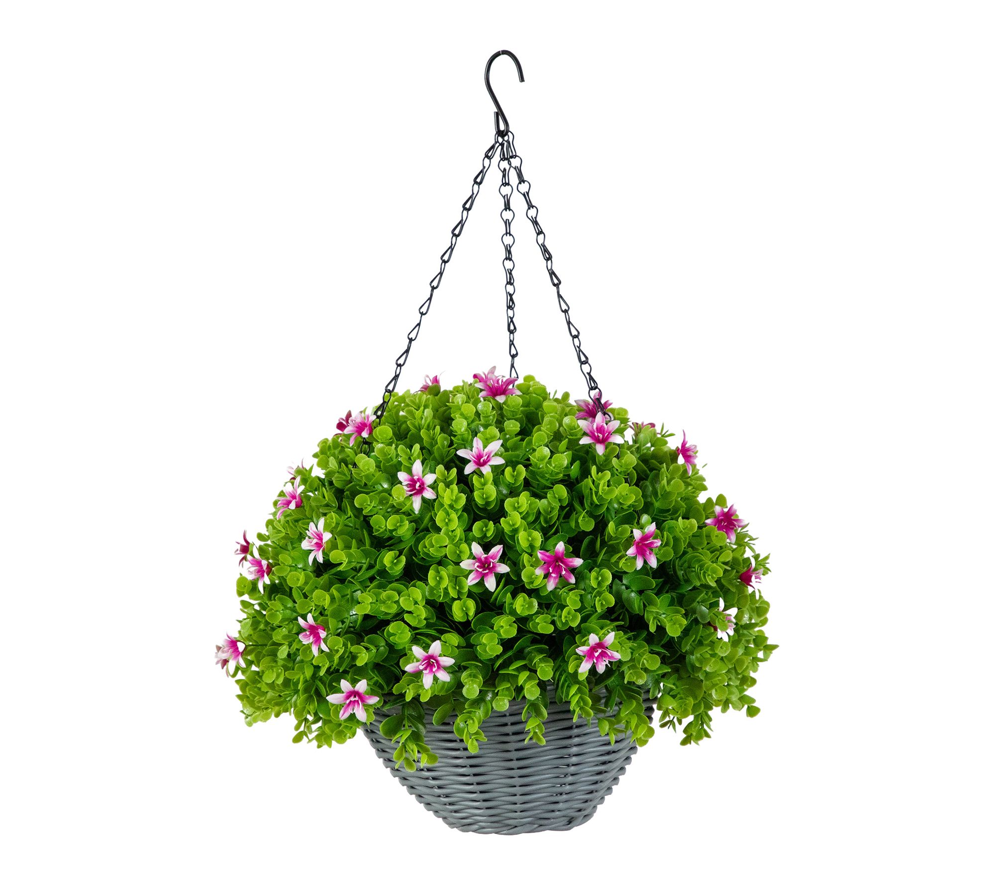 22-in UV Eucalyptus and Lily Plant by Nearly Natural