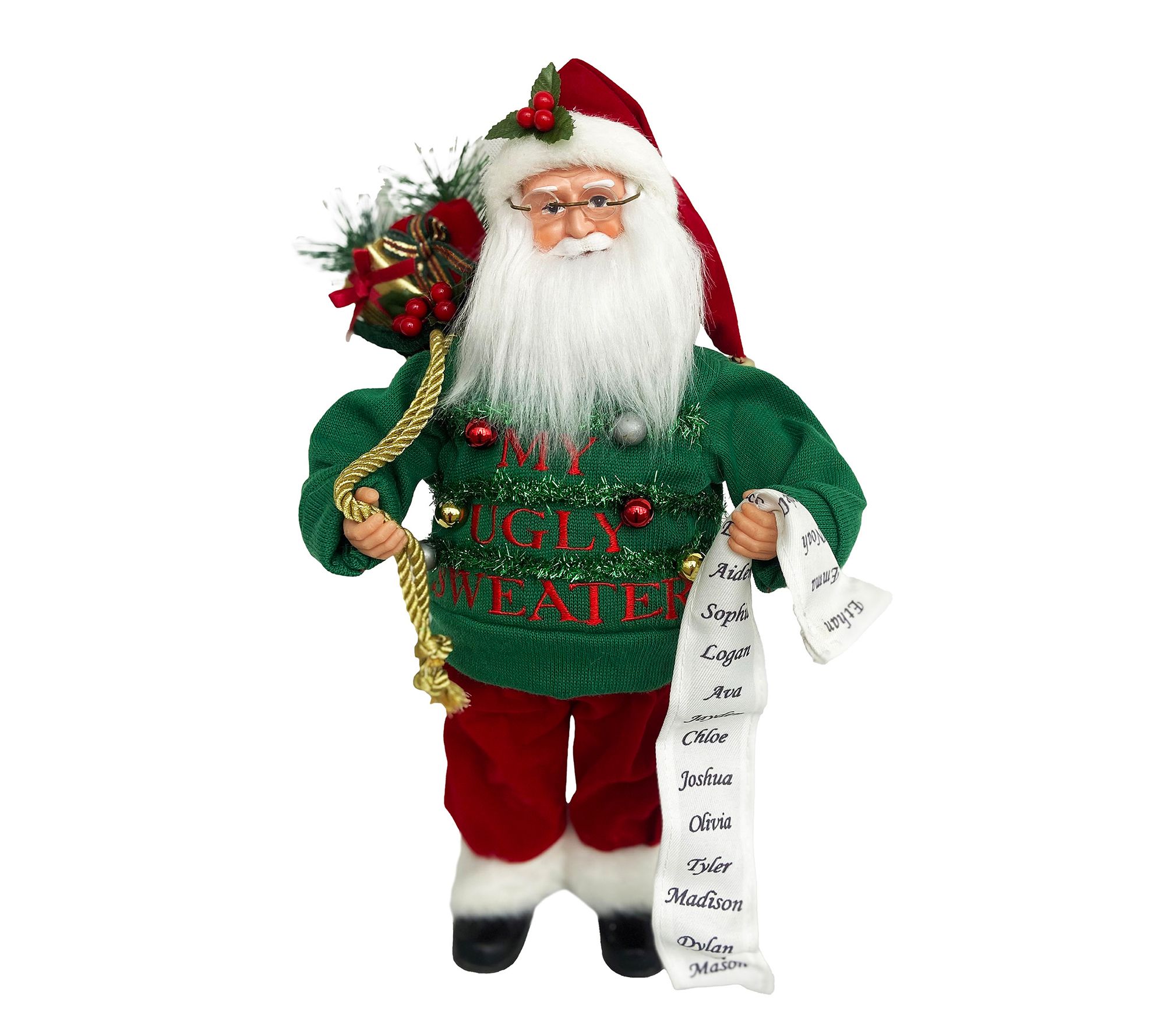 Santa's Workshop, Inc. 15" Ugly Sweater Santa