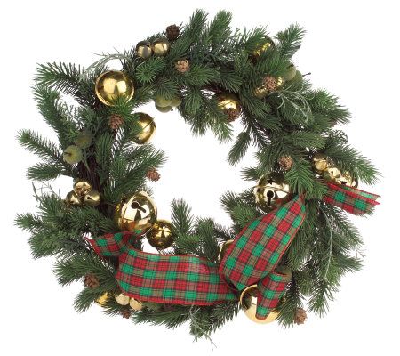 Northlight 5' Green, Gold and Red Jingle Bell Christmas Garland