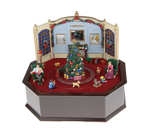 Mr. Christmas Animated Illuminated Wooden Music Box - QVC.com