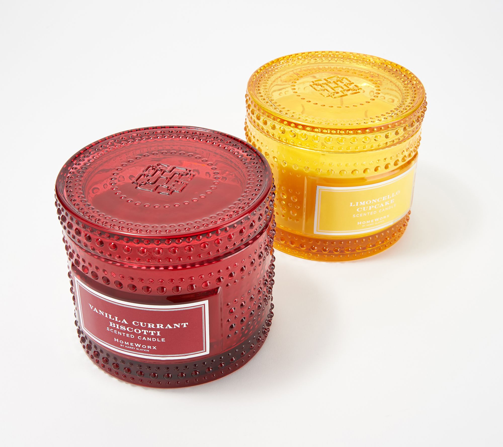 HomeWorx by Harry Slatkin S/2 Luxury Gourmand 4Wick Candles