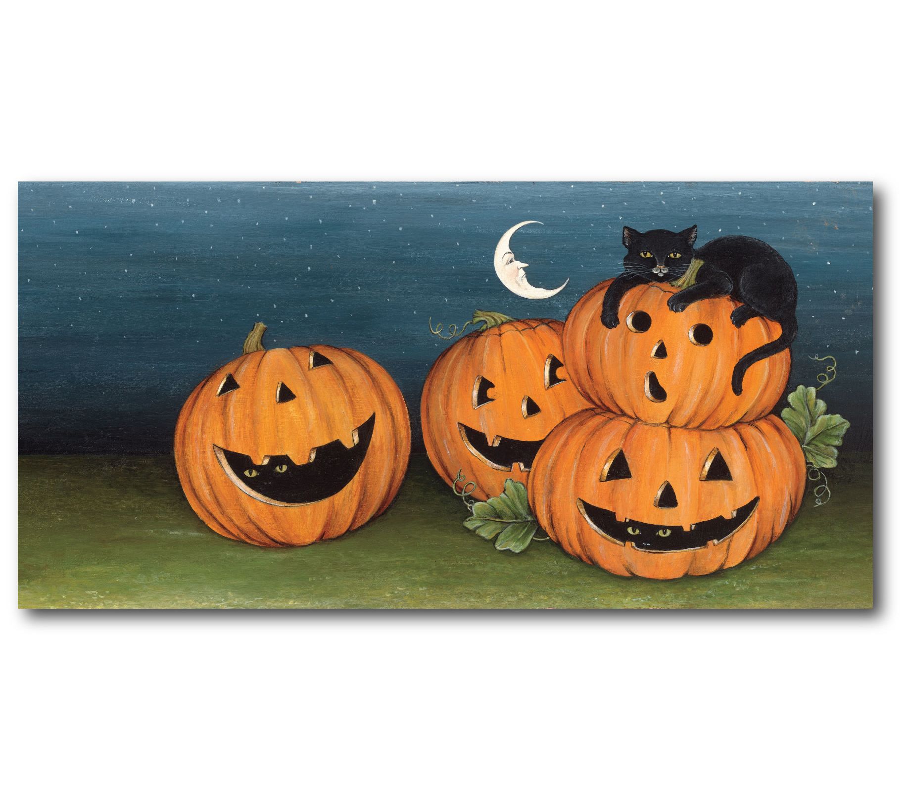 Courtside Market Pumpkin Patch 12x24 Canvas Wal l Art