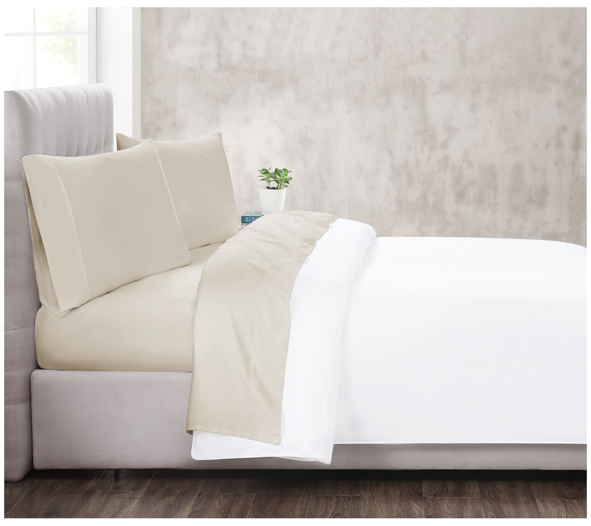 Christian Siriano NY 300TC Cotton Sateen Cal. King Sheet Set