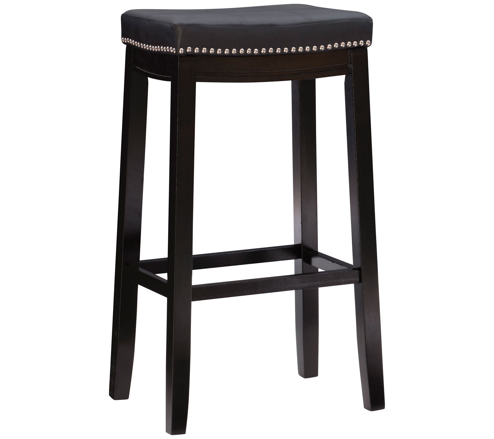 Linon Home Brenner Backless Padded Seat Bar Stool