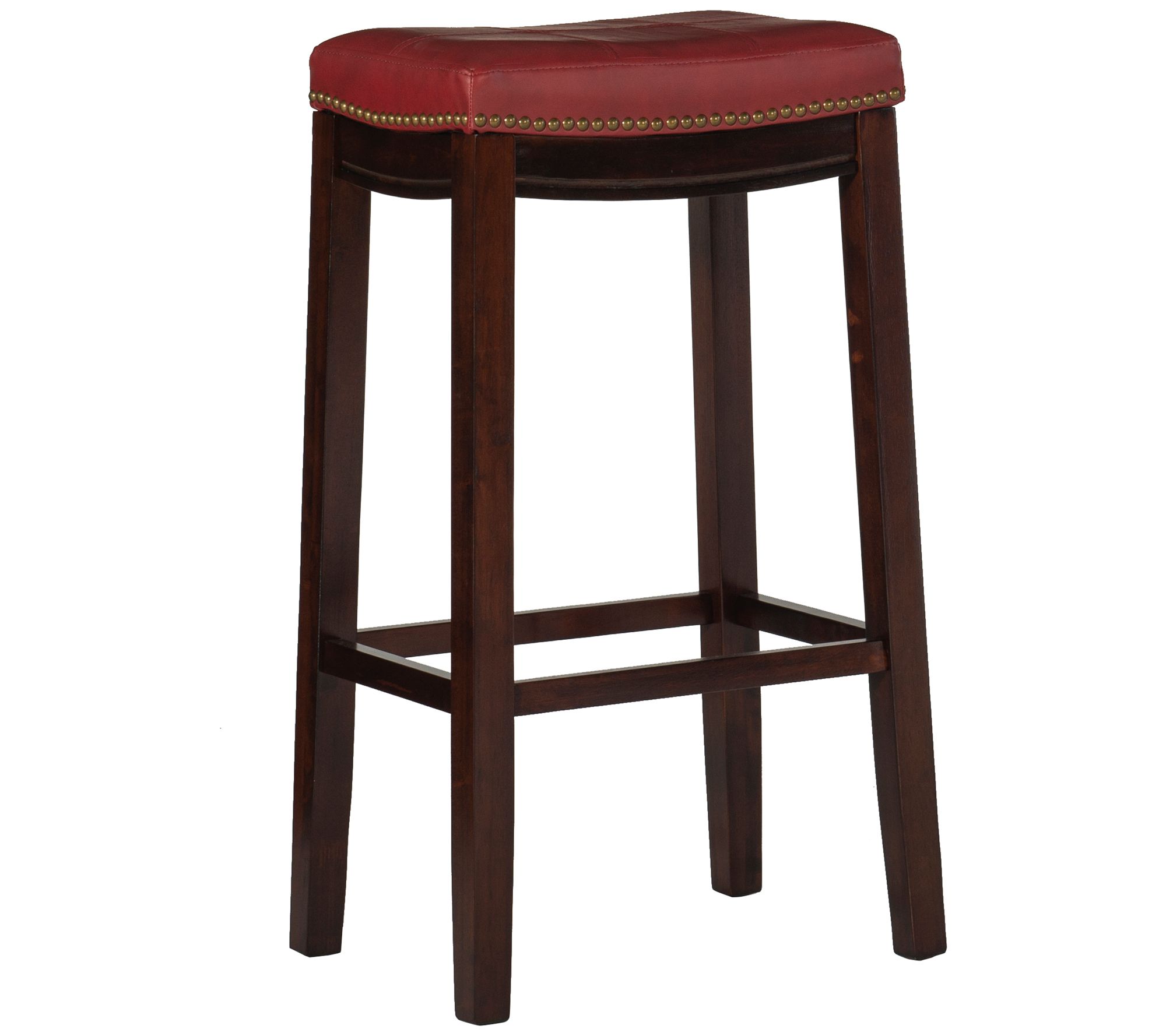 Linon Home Brenner Backless Padded Seat Bar Stool
