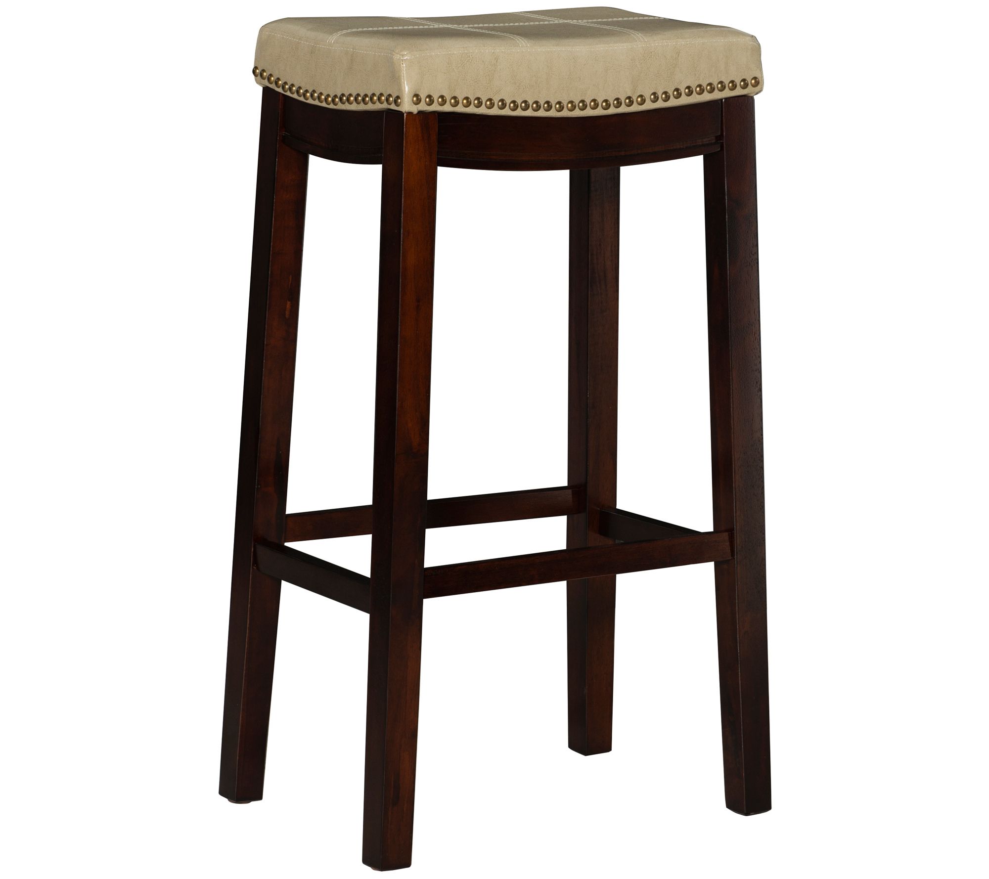 Linon Home Brenner Backless Padded Seat Bar Stool