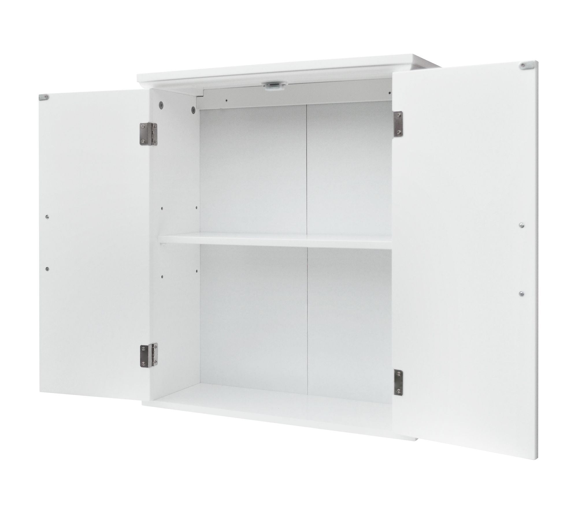 Newport Contemporary Wooden Wall-Mount Cabinet,White - QVC.com