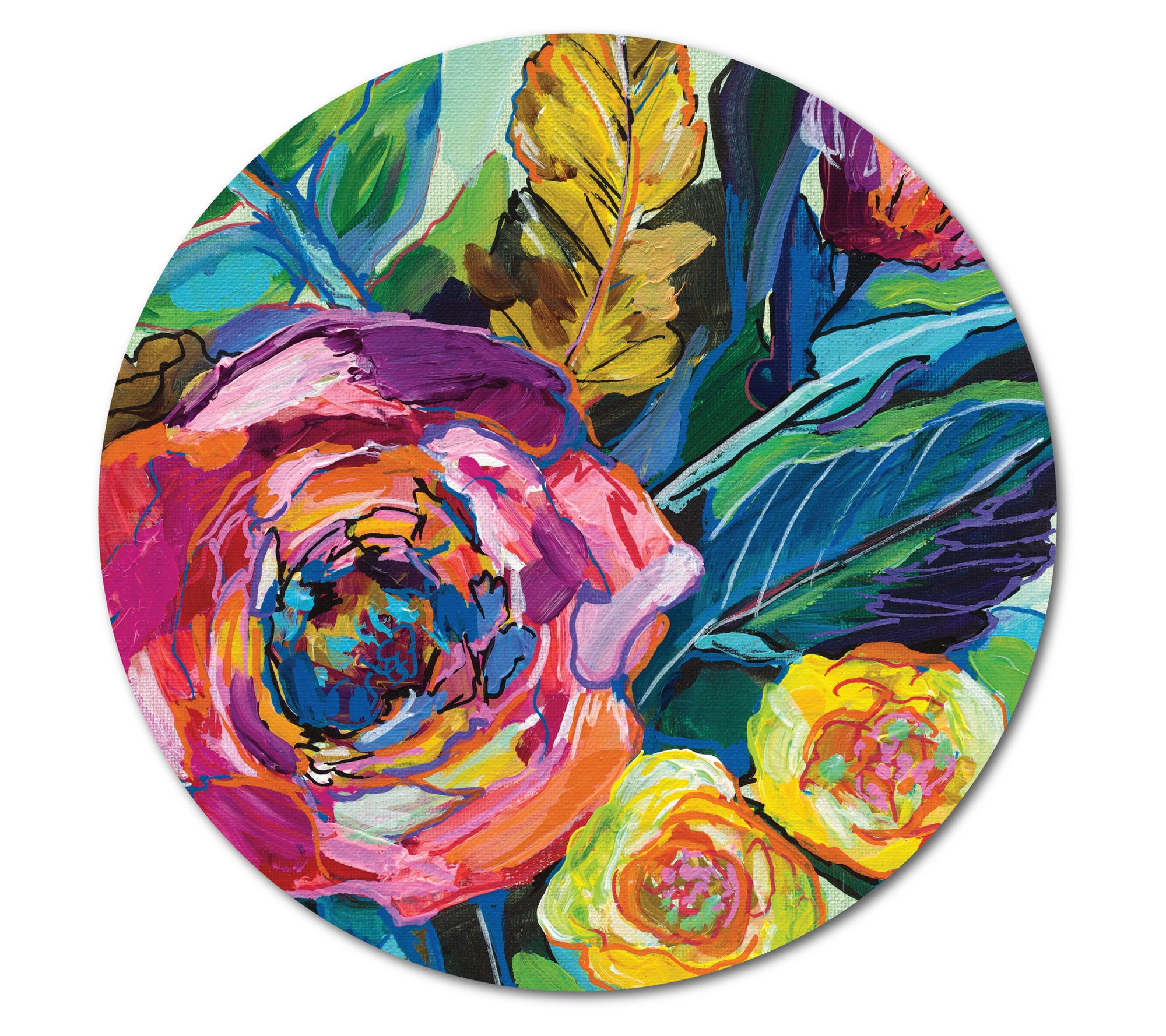 Courtside Market Pop 12" x 12" Circular Wood