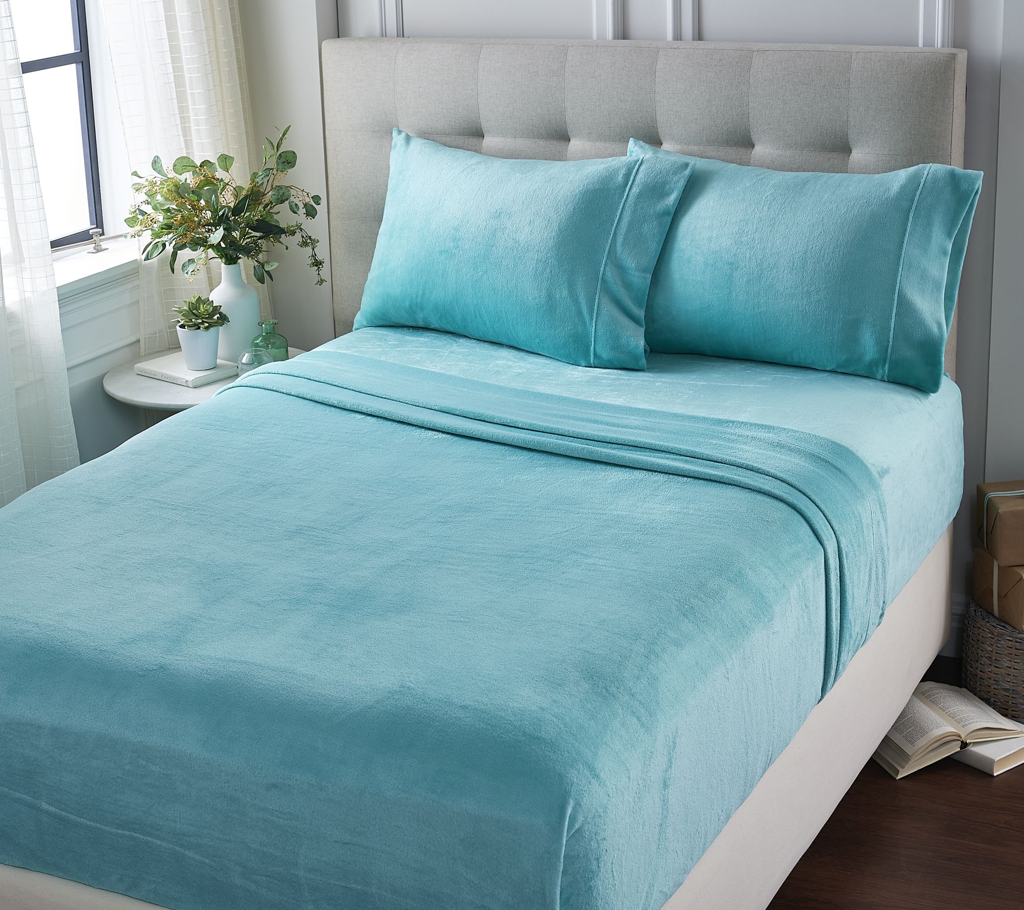 Berkshire Blanket Solid Velvetsoft Sheet Set - Fl