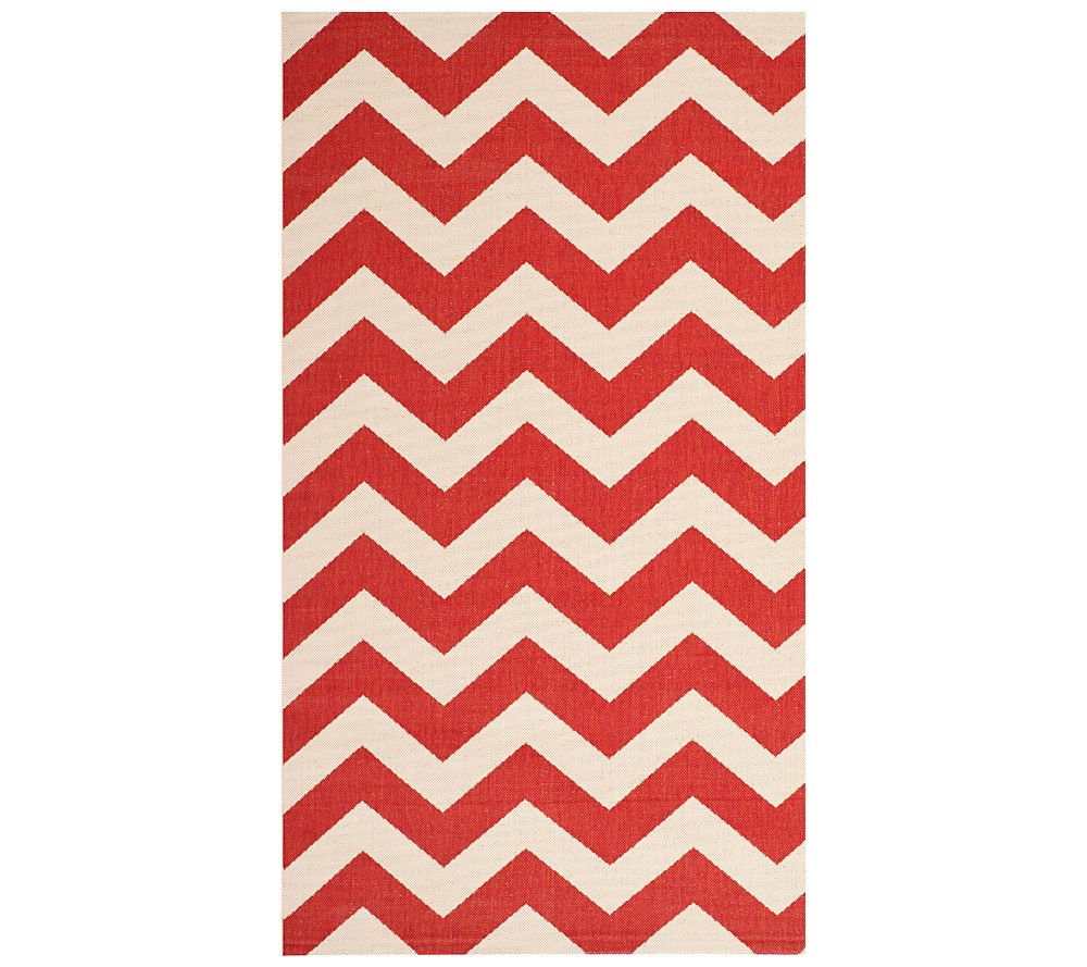 Safavieh 4' x 5'7" Horizontal Zigzag Indoor/Outdoor Rug