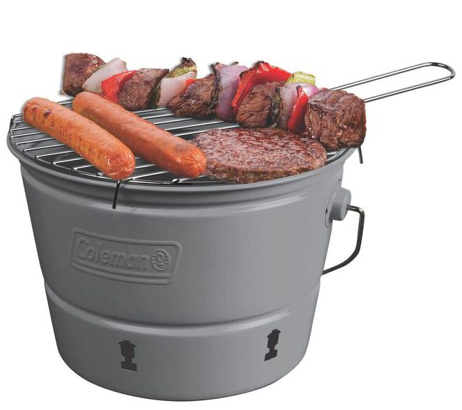 Coleman RustResistant Portable Party Pail Charcoal Grill