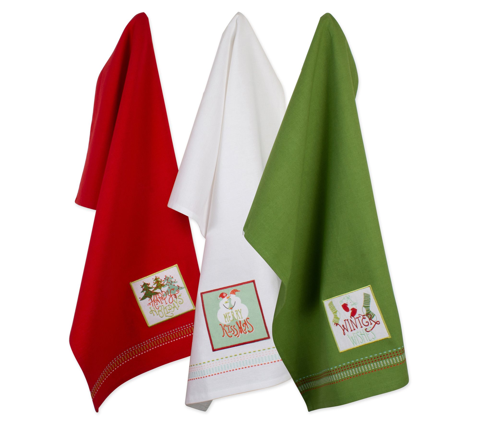 Design Imports Cozy Christmas Kitchen Towel Setof 3