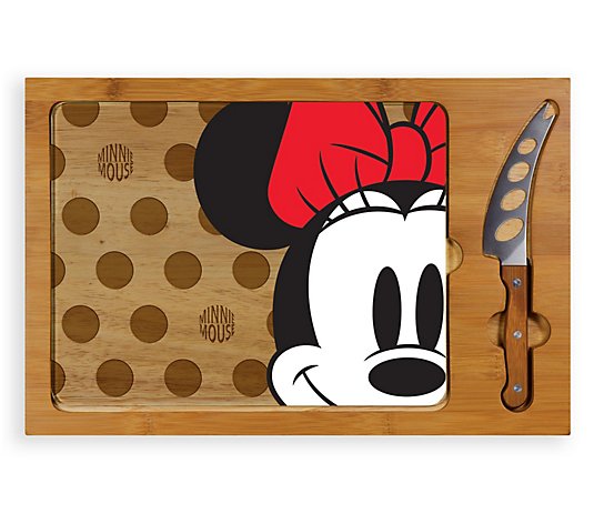 Picnic Time Disney Minnie Mouse - Glass Top Cutting Board