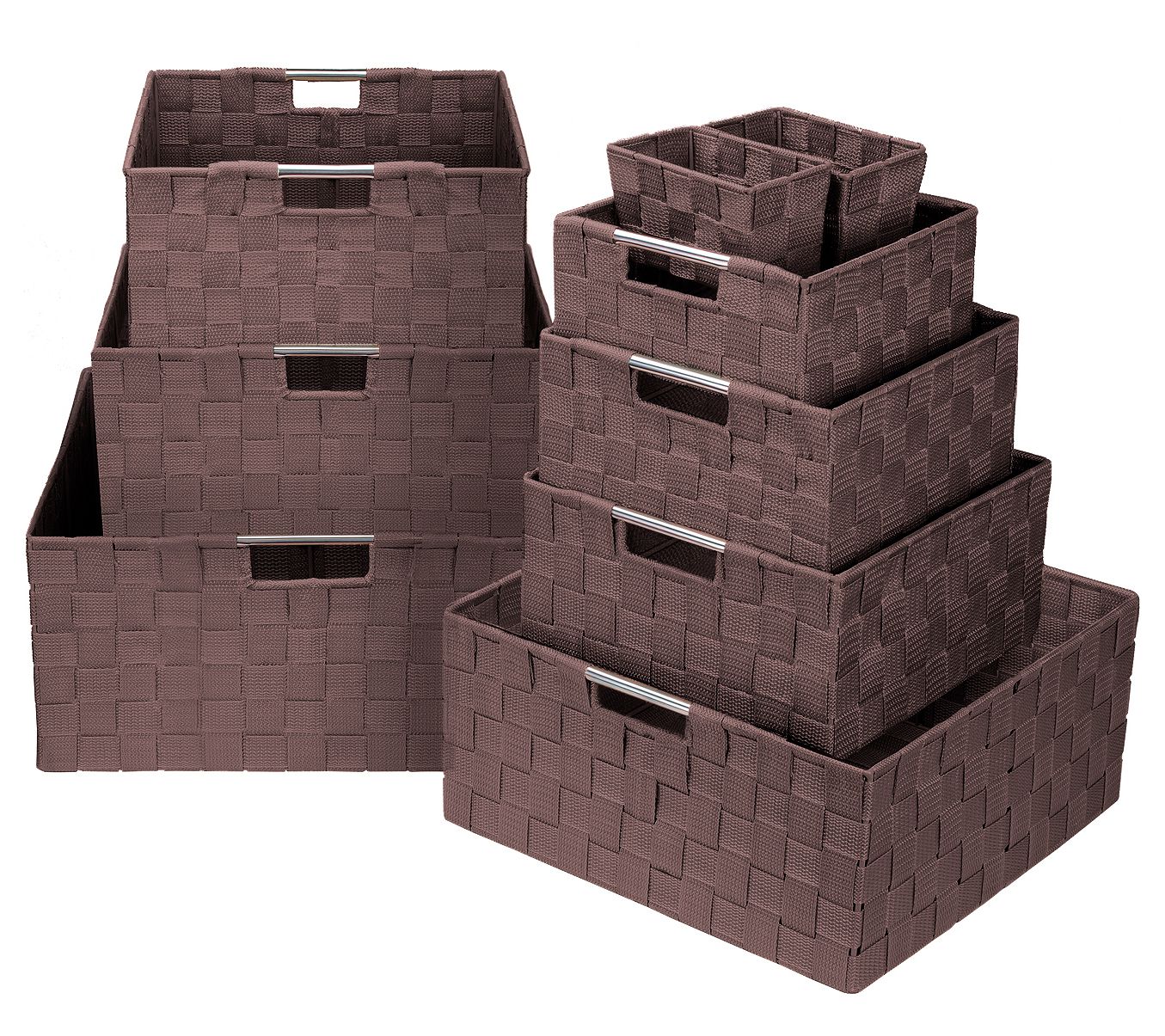 Sorbus Weave 9-Piece Basket Set