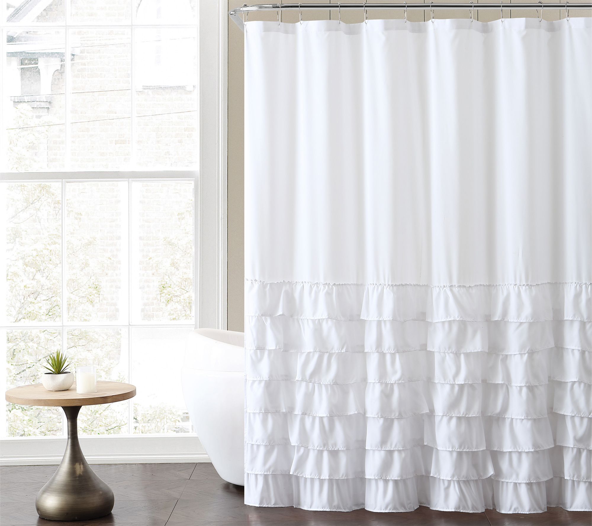 VCNY Home Melanie Ruffle Shower Curtain