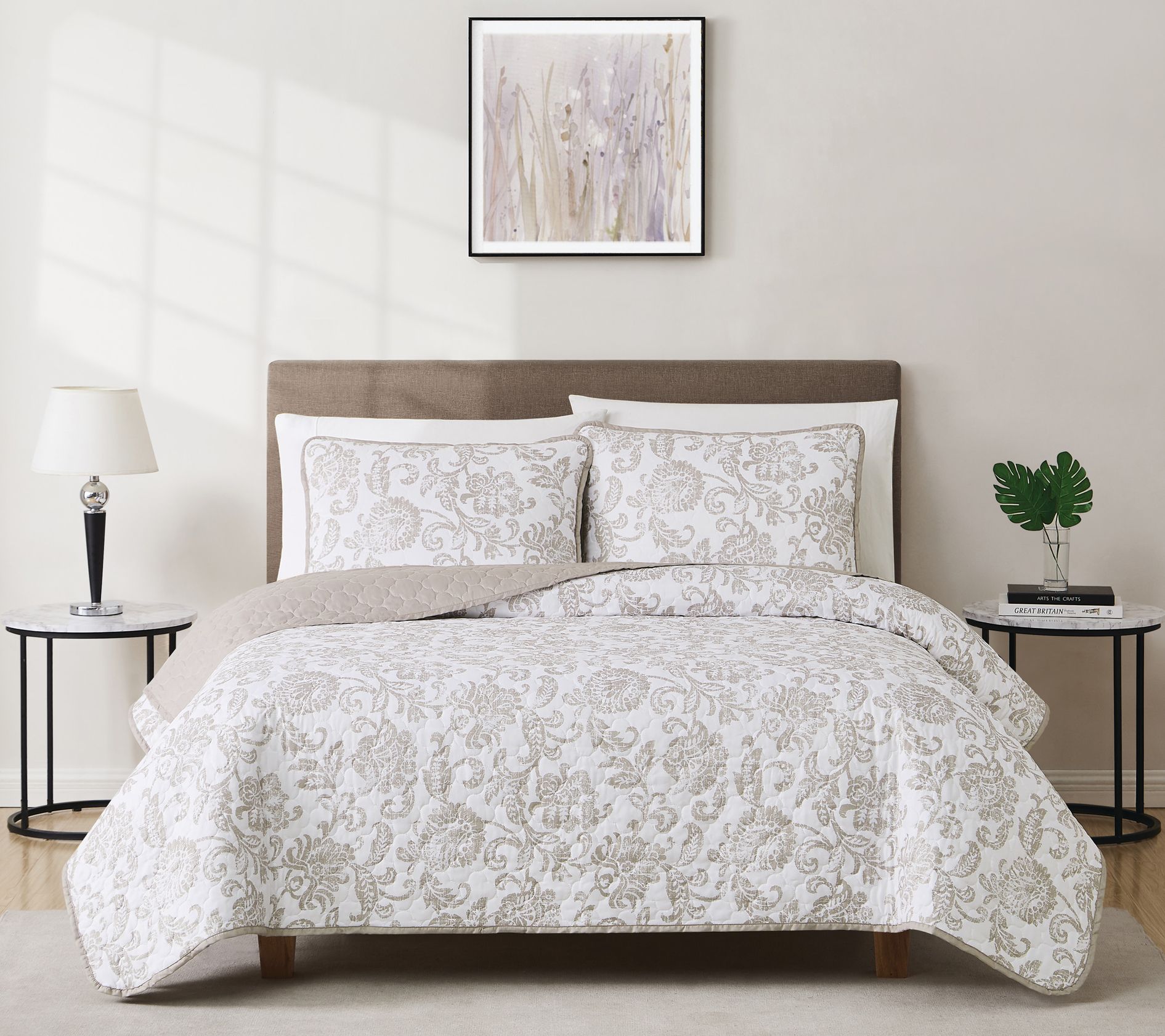 Cannon Sylvana Jacobean Full/Queen 3 Piece QuilSet