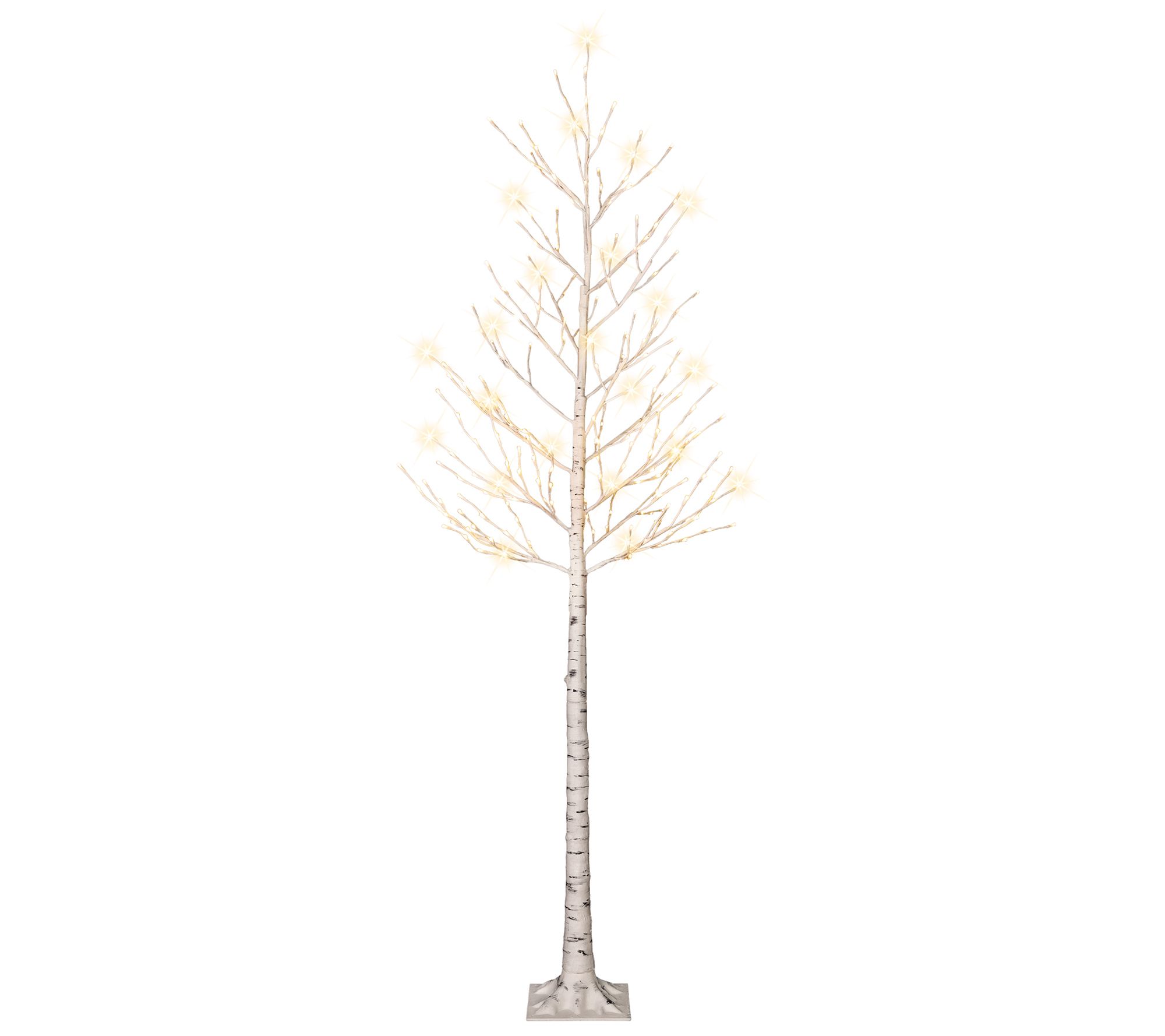 Puleo International 8ft Pre-Lit White Artificia l Twig Tree