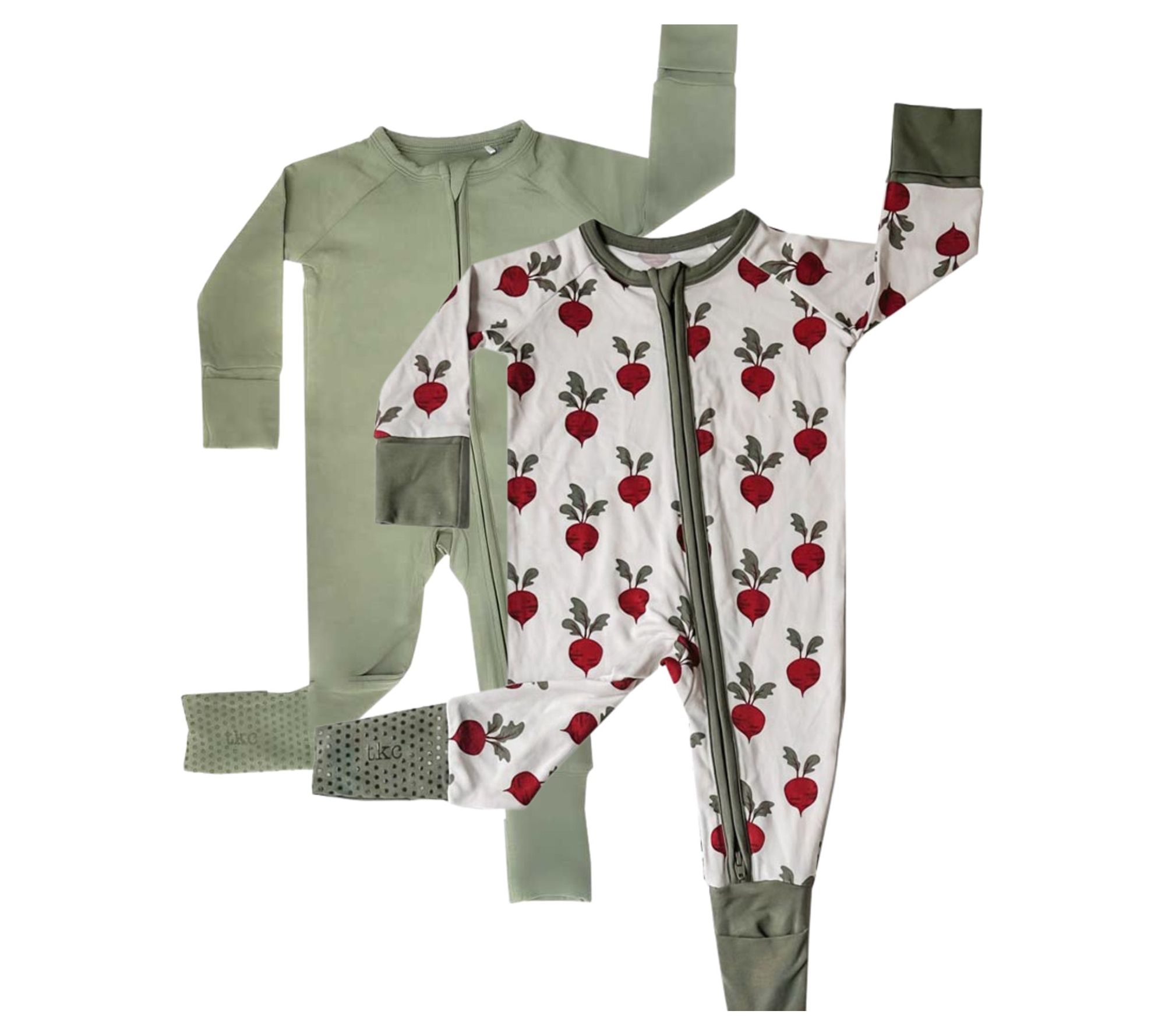 Tiny Knot Co. Baby Convertible Zippered Romper