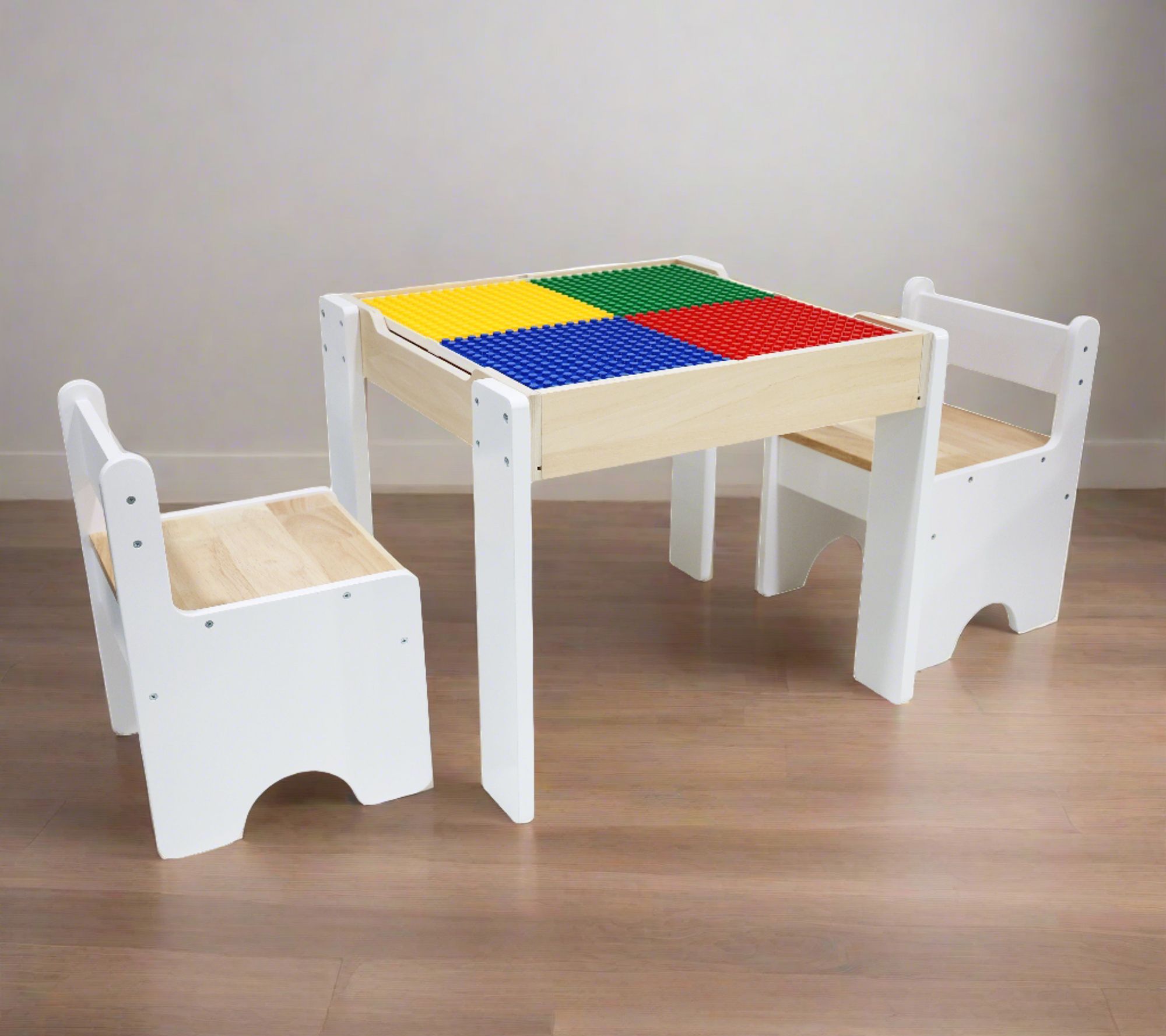 Teamson Kids Multi-Activity Table with Tabletop & Chairs Set