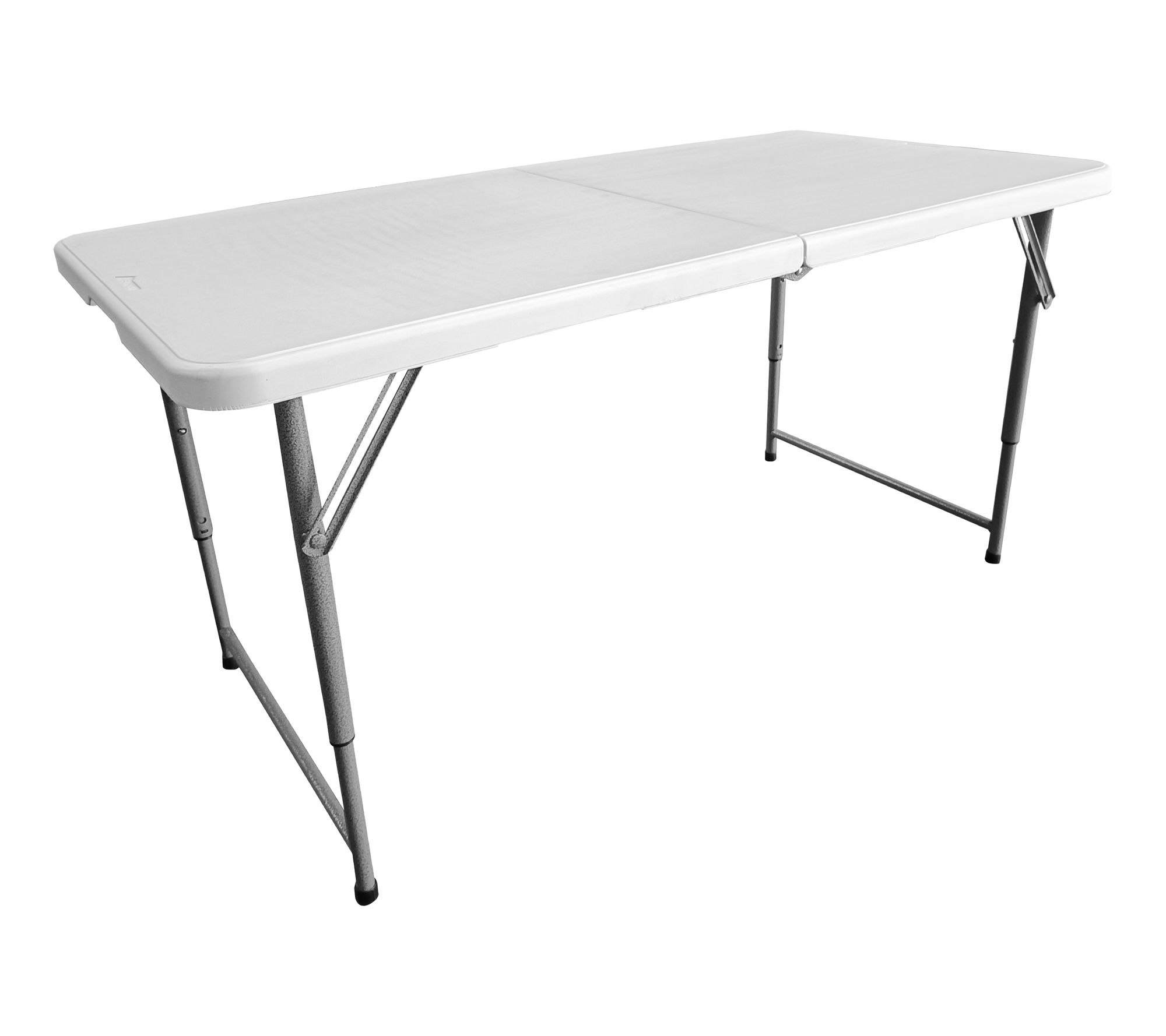 Techni Home 4' Granite White Adjustable HeightFolding Table