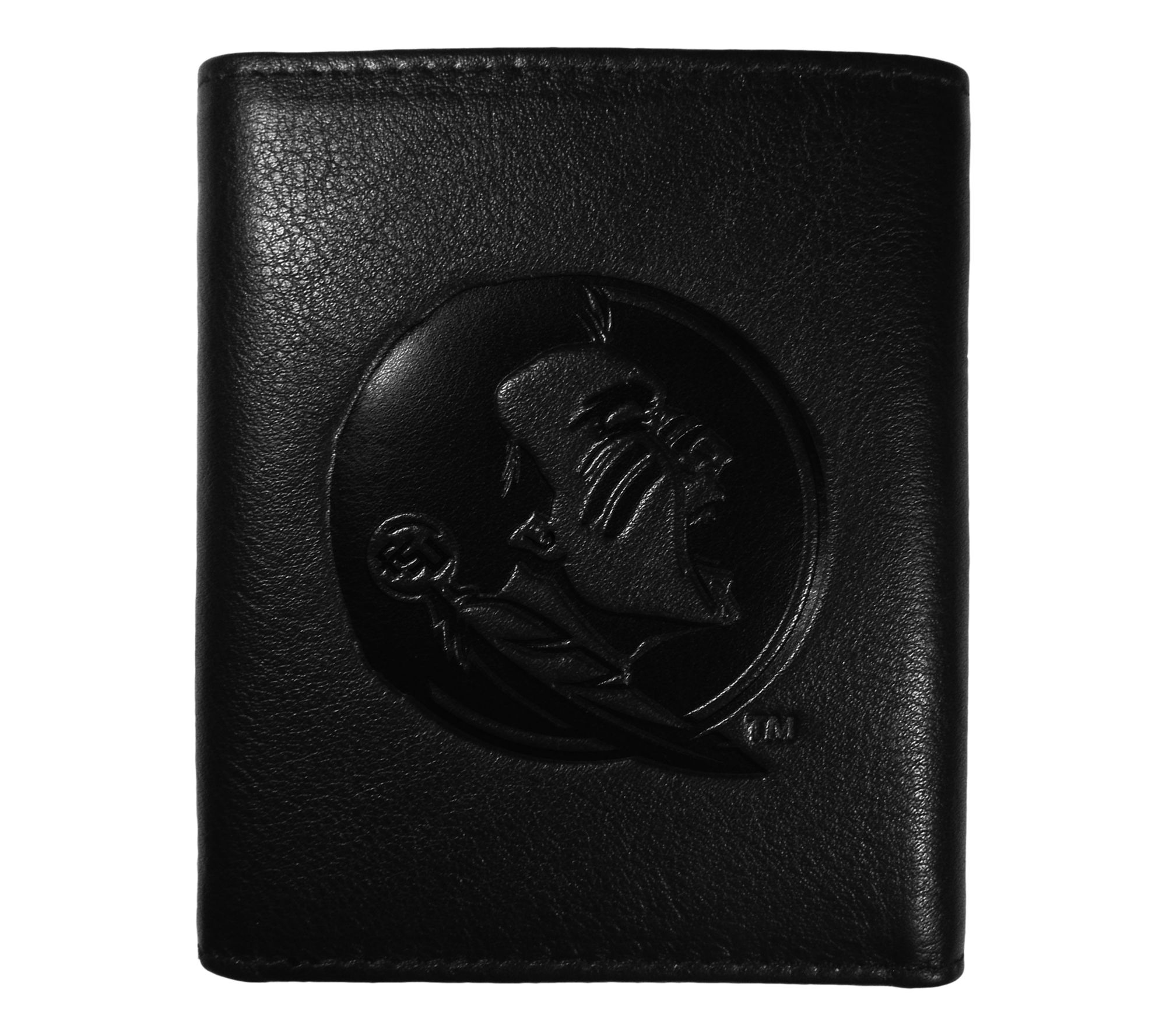 Siskiyou Sports College Embossed Leather Tri-fold Wallet