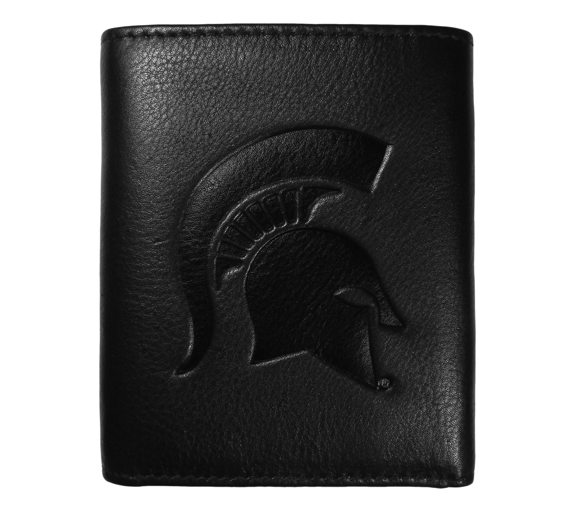 Siskiyou Sports College Embossed Leather Tri-fold Wallet