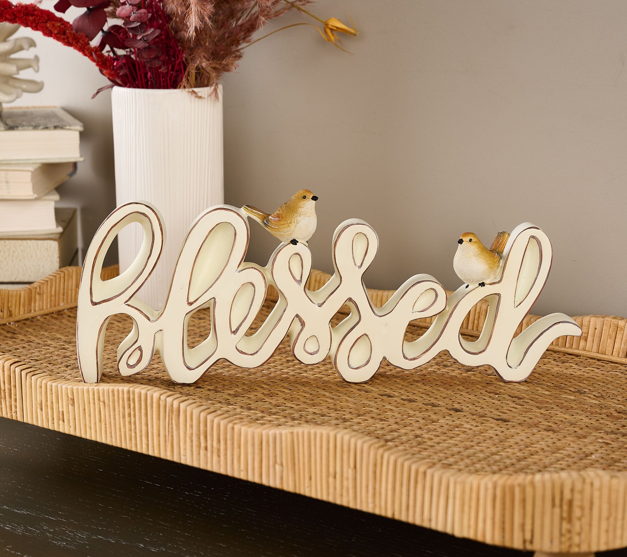 Inspirational Sign with Birds by Valerie