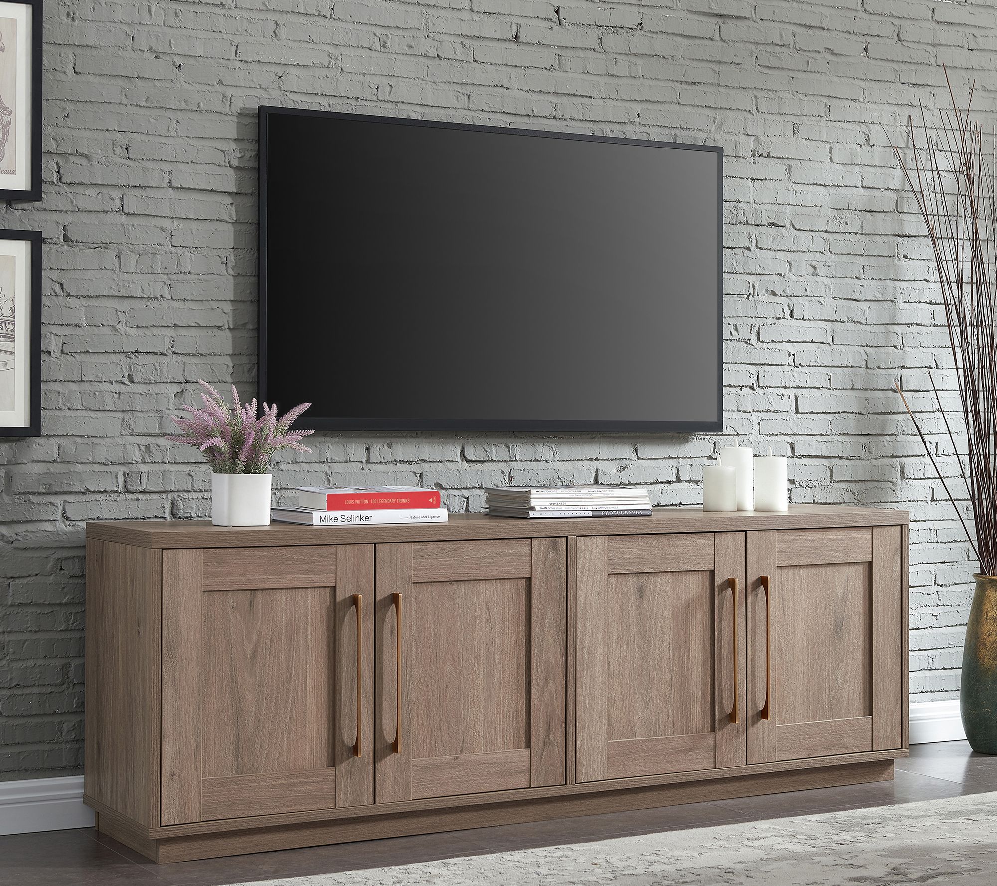 Hudson&Canal Tillman Rectangular TV Stand for TV's up to 75"