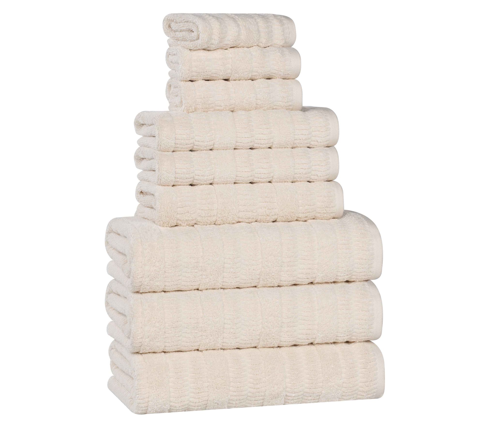Superior Mika Cotton Blend Solid 9-Piece Towelet
