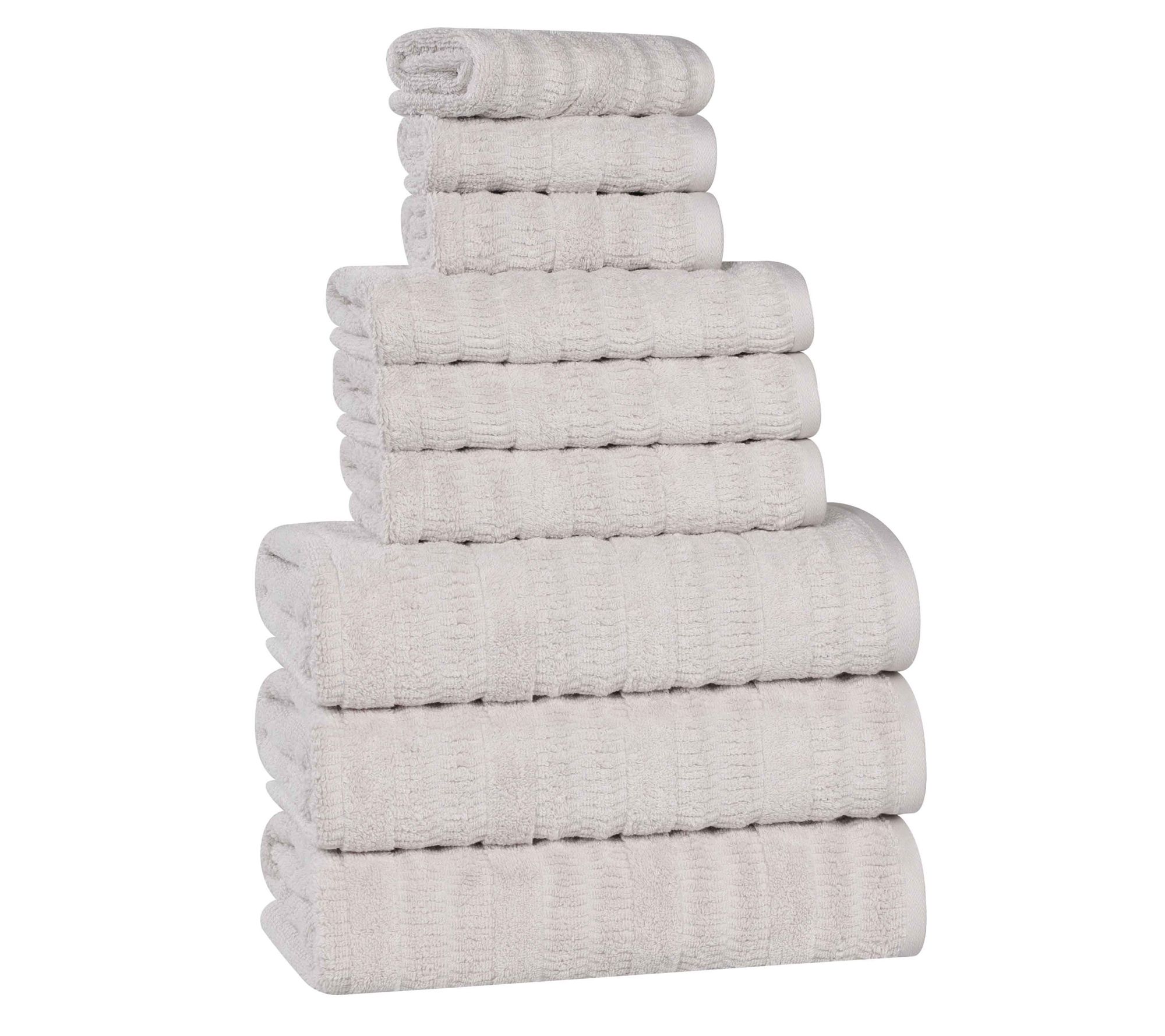 Superior Mika Cotton Blend Solid 9-Piece Towelet