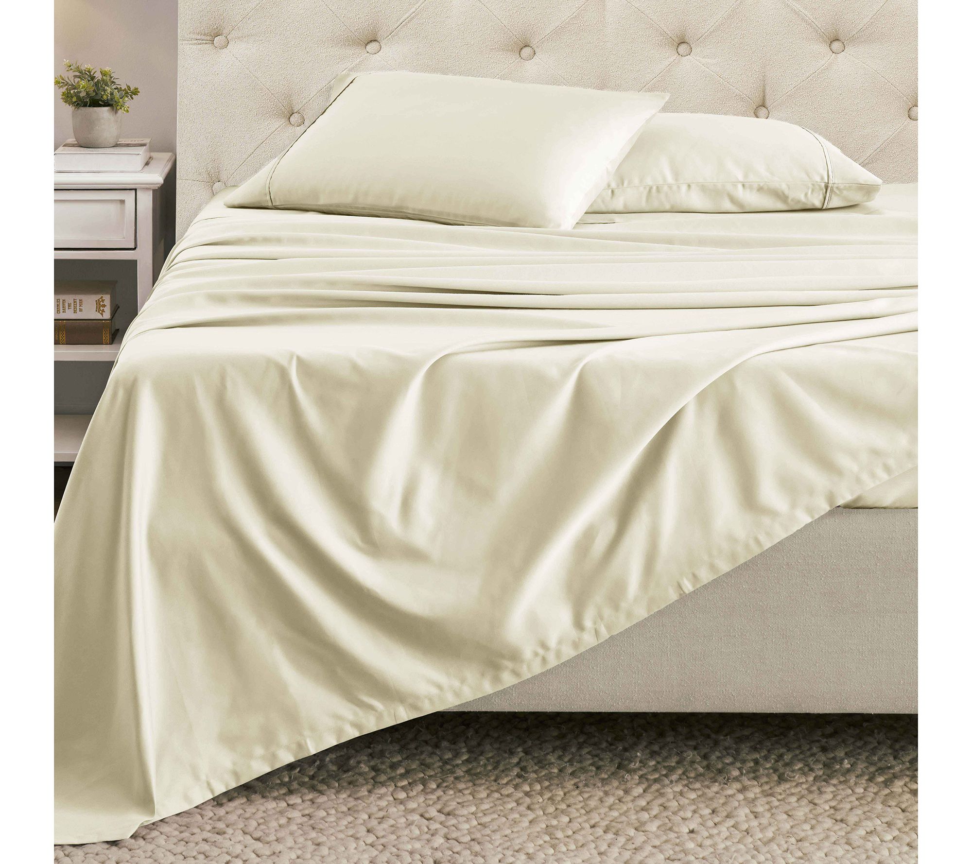Superior 1500-TC Cotton Blend Solid Sheet Set,Twin/XL