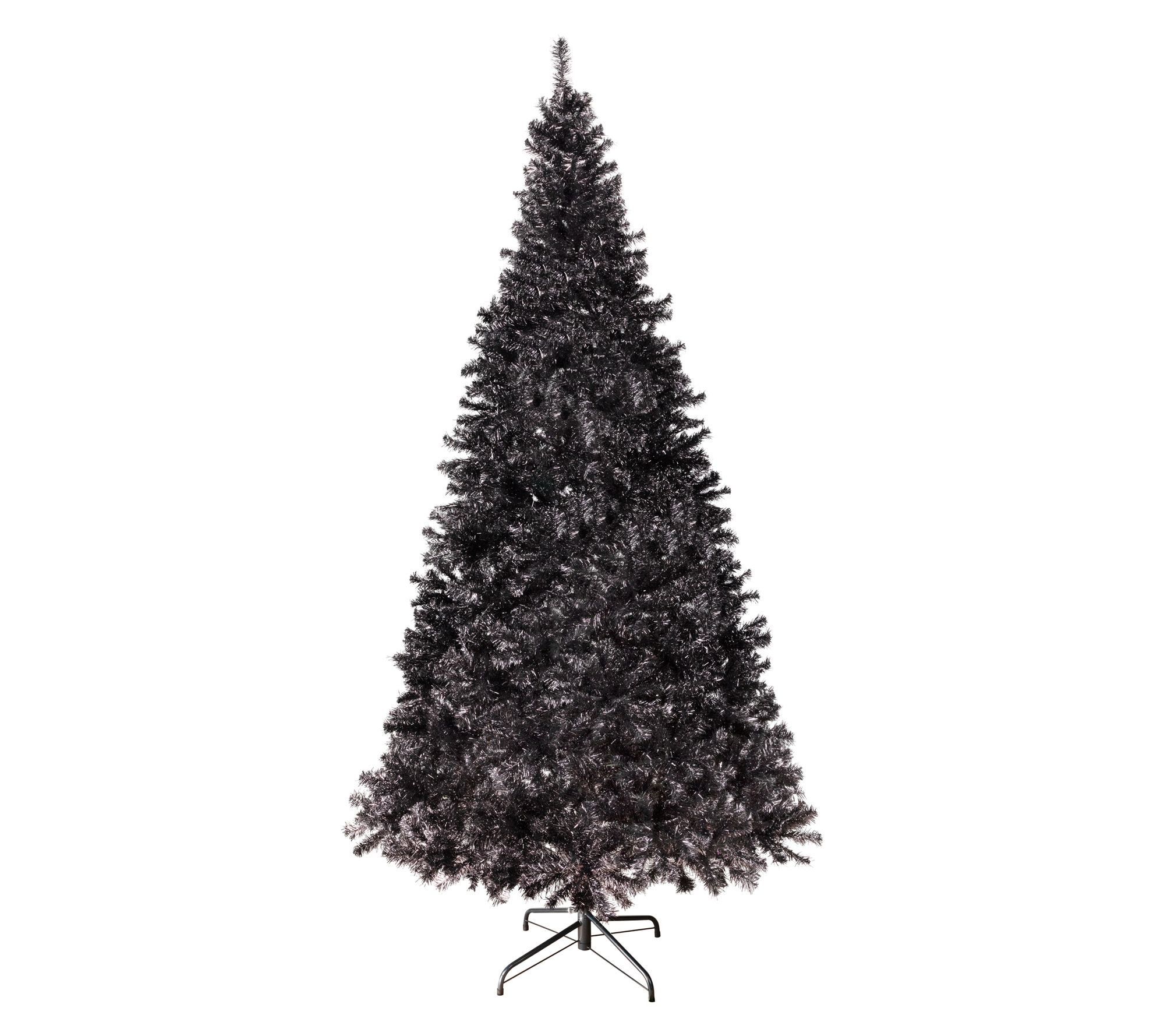 Northlight Tinsel Halloween Tree 9' Black Unlit