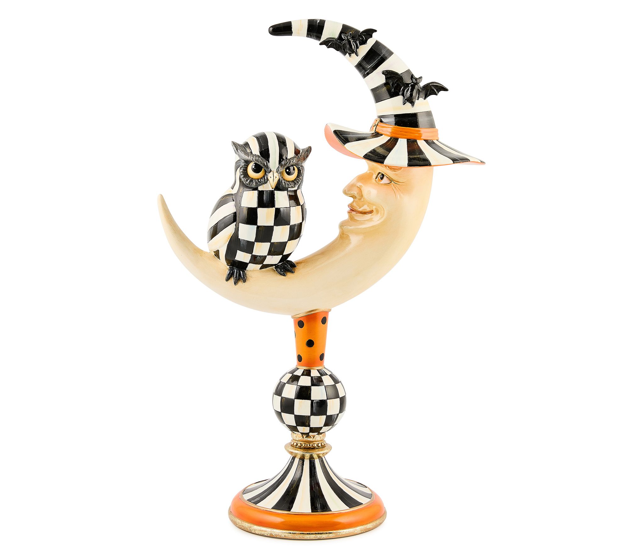  MacKenzie-Childs Courtly Owl On Moon Figure