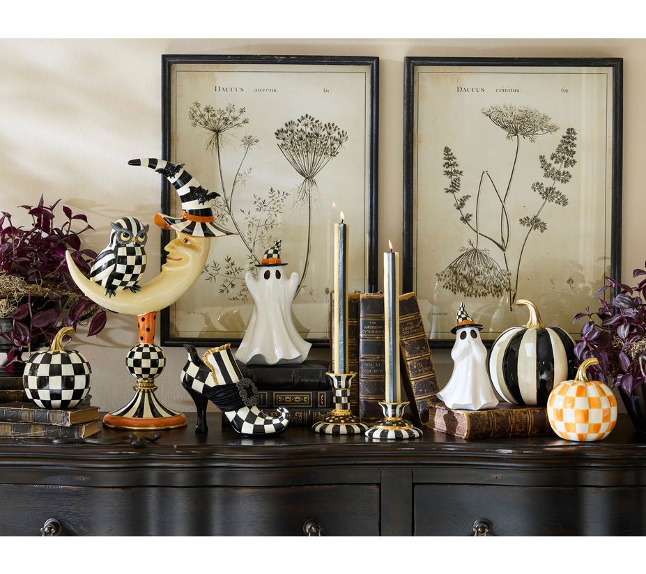 MacKenzie-Childs Courtly Owl On Moon Figure - QVC.com