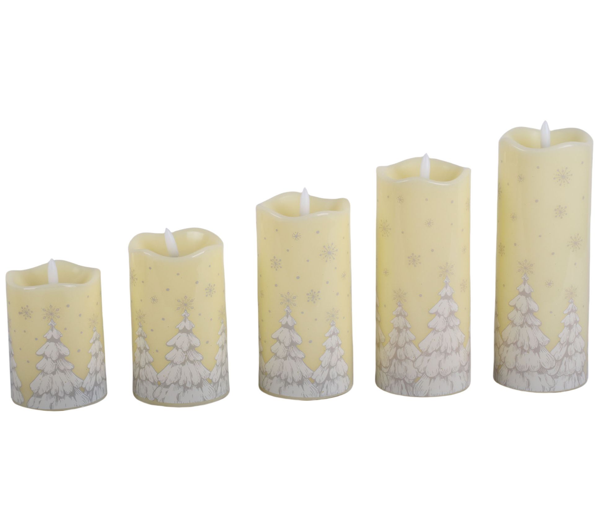 "As Is" Temp-tations Seasonal Set/5 Fiberoptic Candles