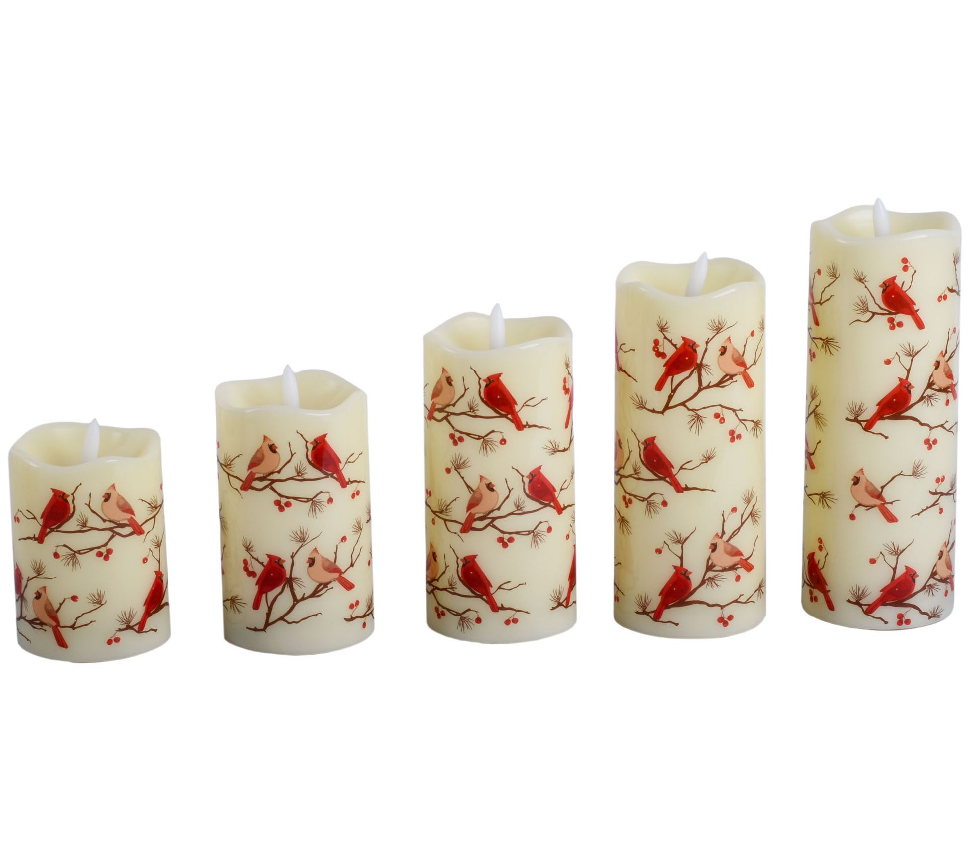 "As Is" Temp-tations Seasonal Set/5 Fiberoptic Candles