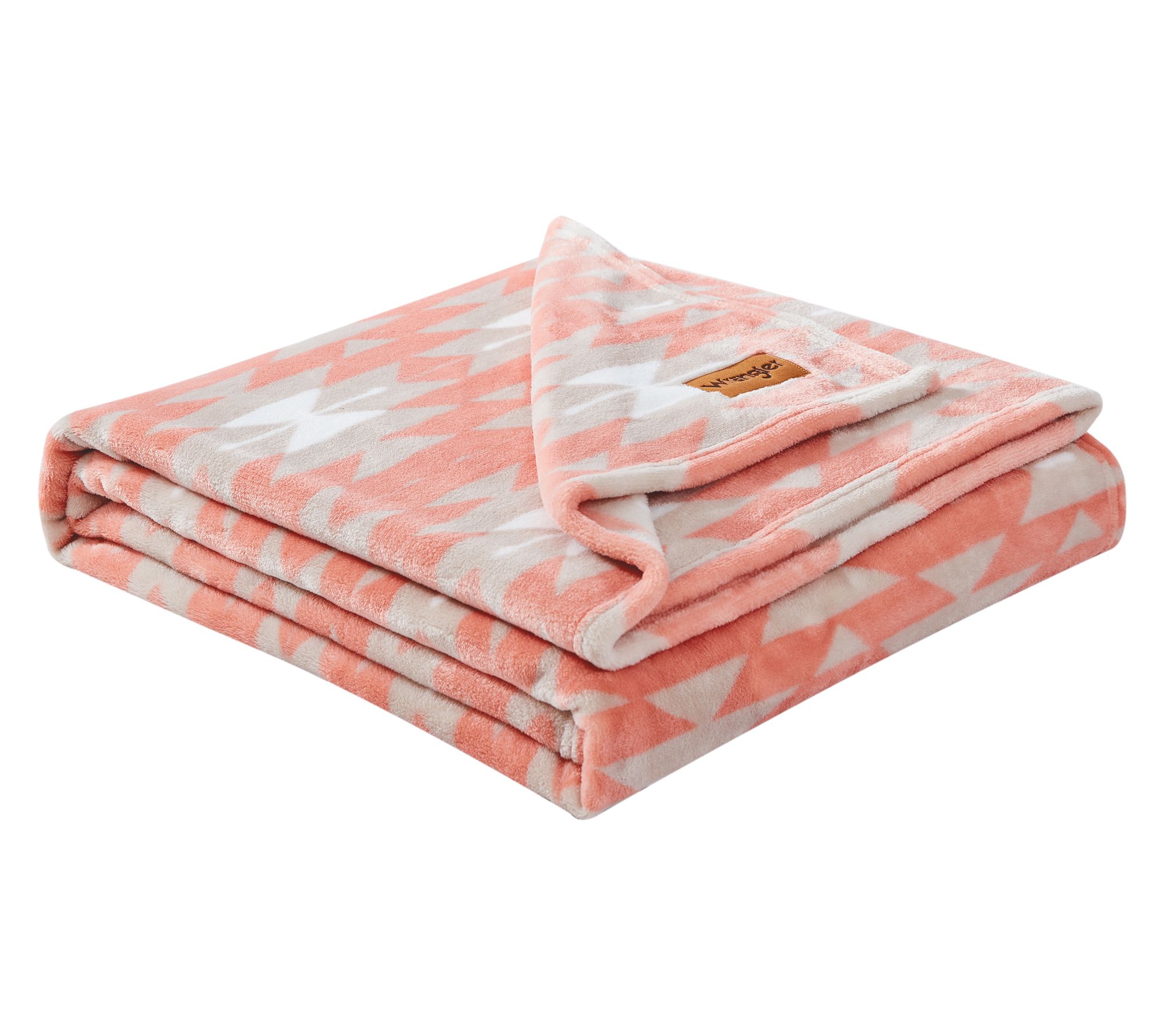 Wrangler Navajo Orange Plush-Fleece 50"X70" Throw