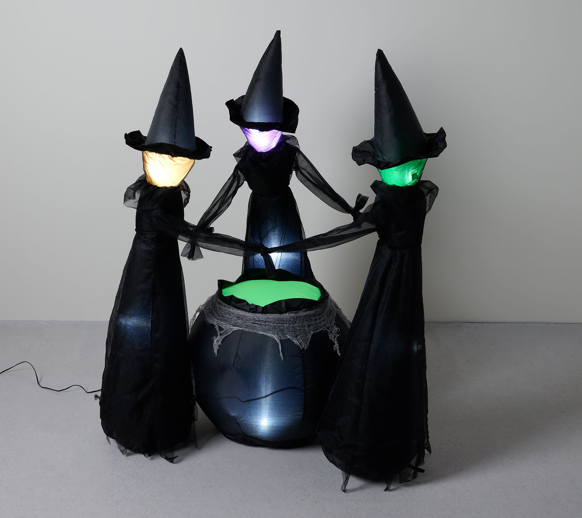 Hay & Harvest 44" Inflatable Witches and Cauldron