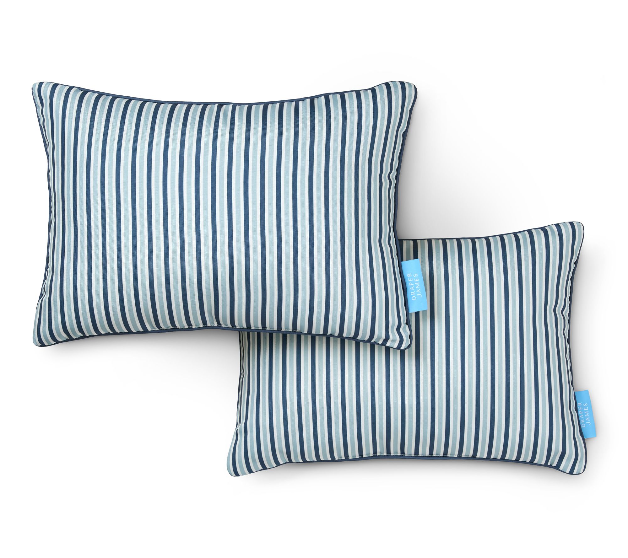 Draper James Canopy Stripe 14"x20" Outdoor Pillow 2-Pack